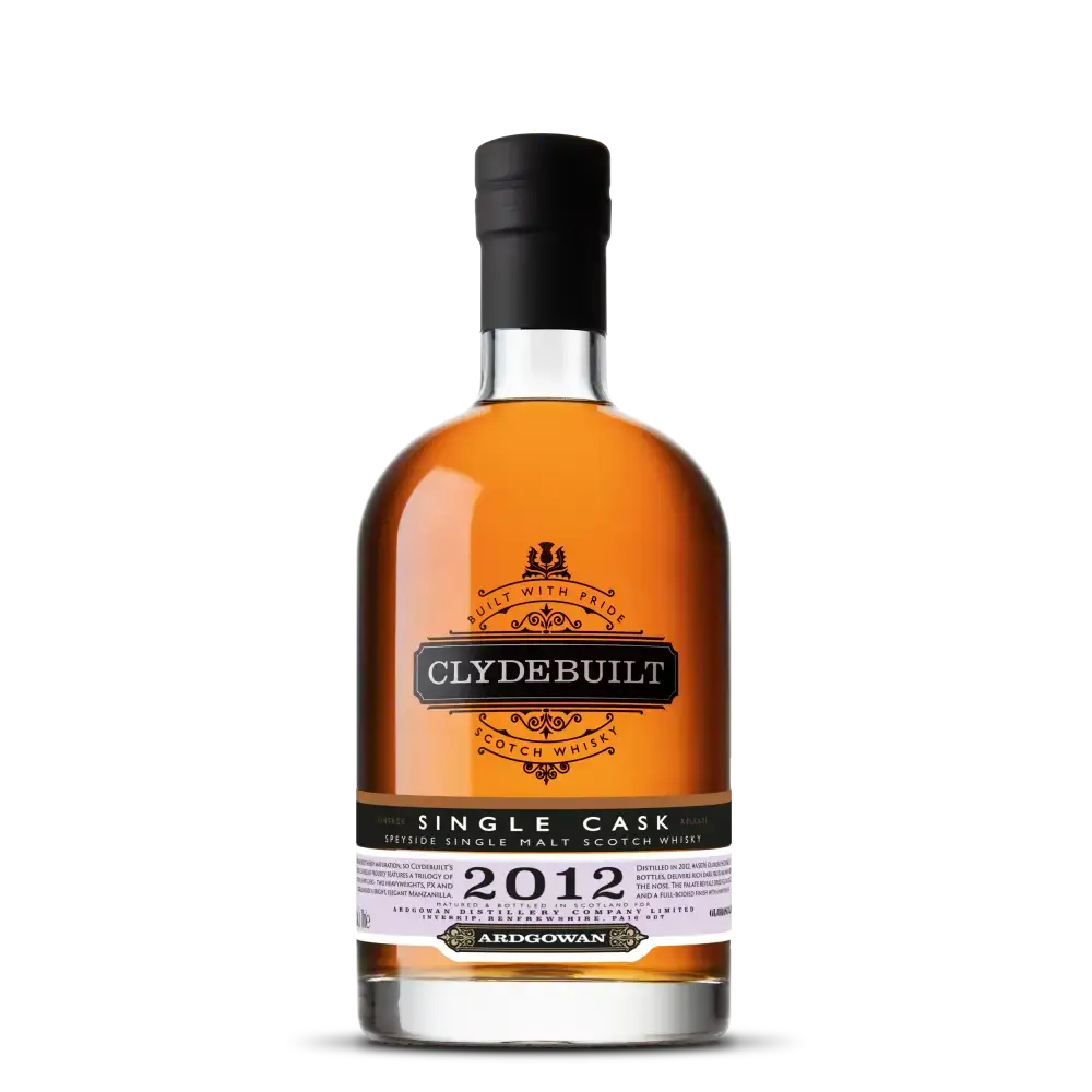 Ardgowan Clydebuilt 12 Year Old Single Cask #AS076 - Oloroso Hogshead Malt Whisky - Blended - 70cl