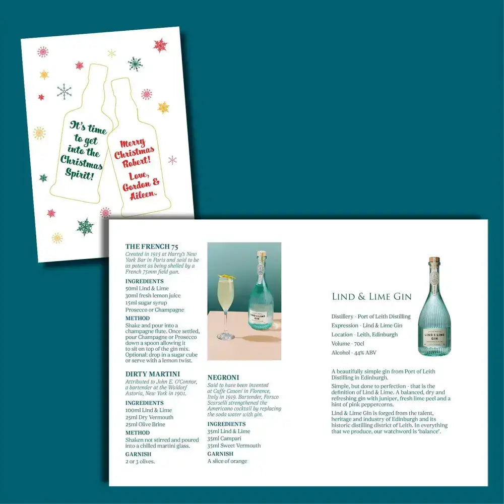 Bottle/Box Wrapping with Personalised Tasting Booklet - Gift