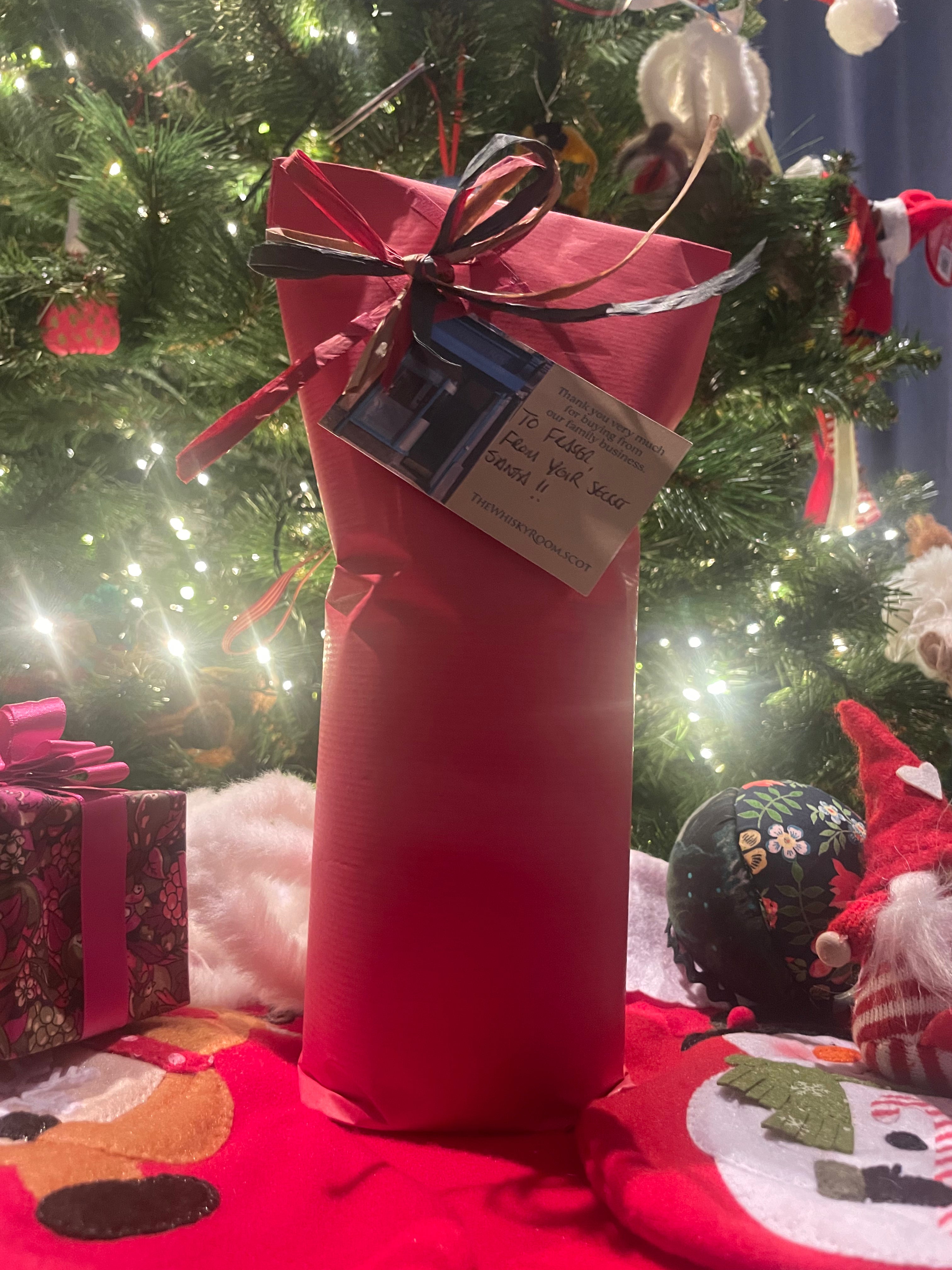 Bottle/Box Wrapping with Tag