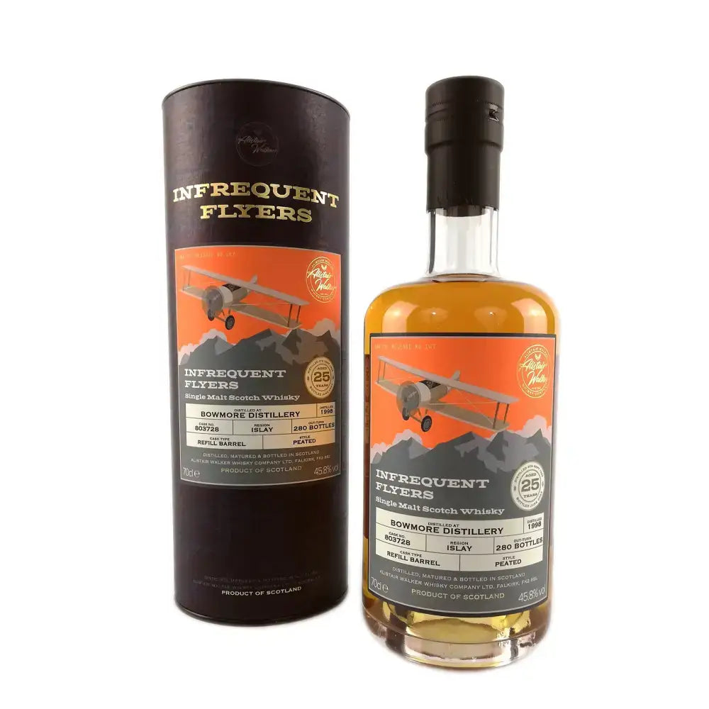 Bowmore 25 Single Cask Malt Whisky - Infrequent Flyers - 70cl