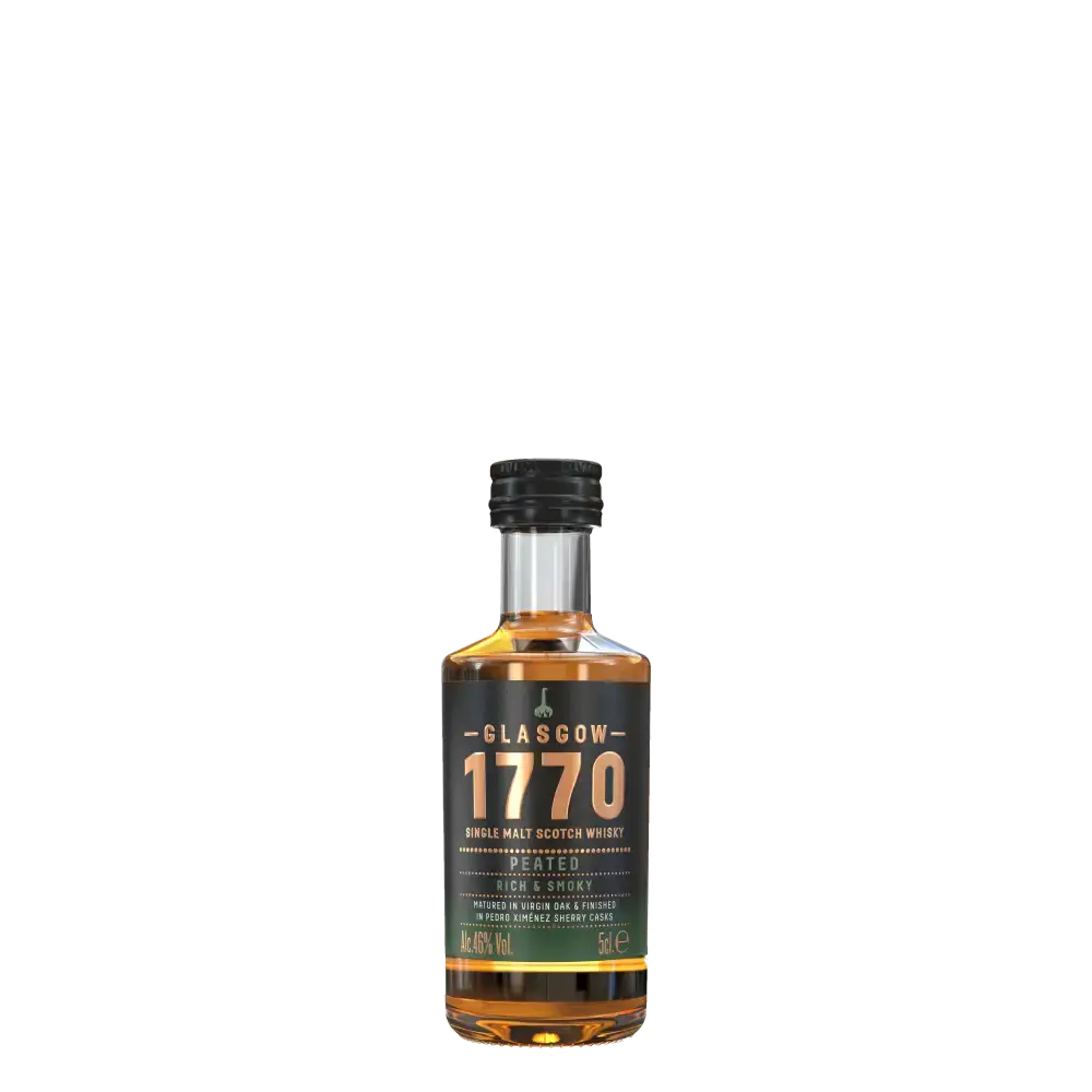 Glasgow 1770 Peated Single Malt Whisky 5cl Miniature - miniature