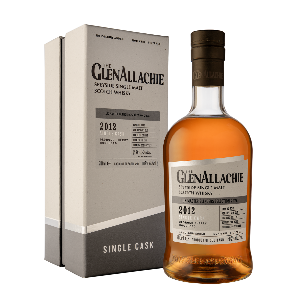 Glenallachie 2012, Oloroso Cask Finish 13 years, Single Cask #3046 - Single Malt Whisky, 70cl