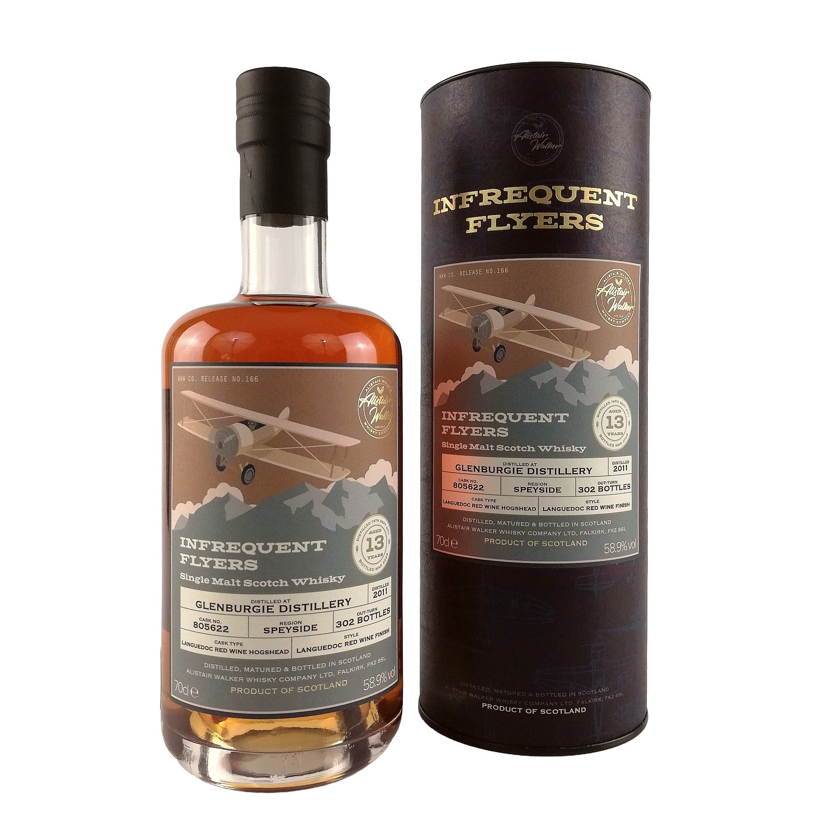 グレンバーギー 2009、13年、#カスク 805662、シングルモルトウイスキー - インフリークエントフライヤー