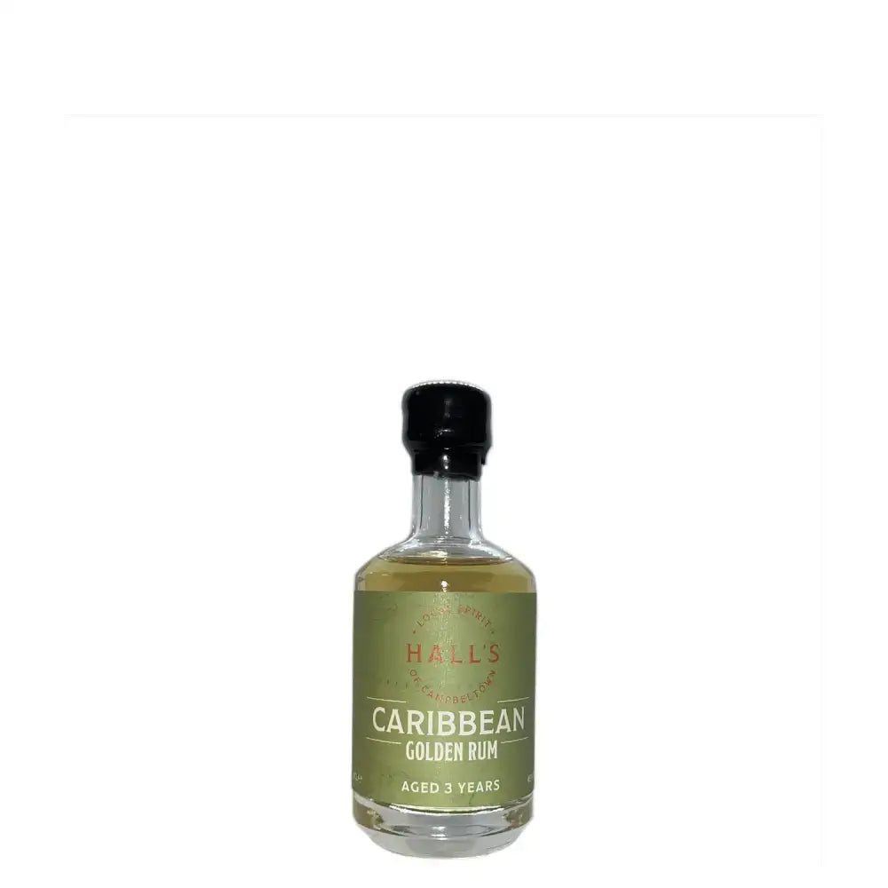 Hall’s Golden Caribbean 3 year old Rum - 5cl Miniature - miniature