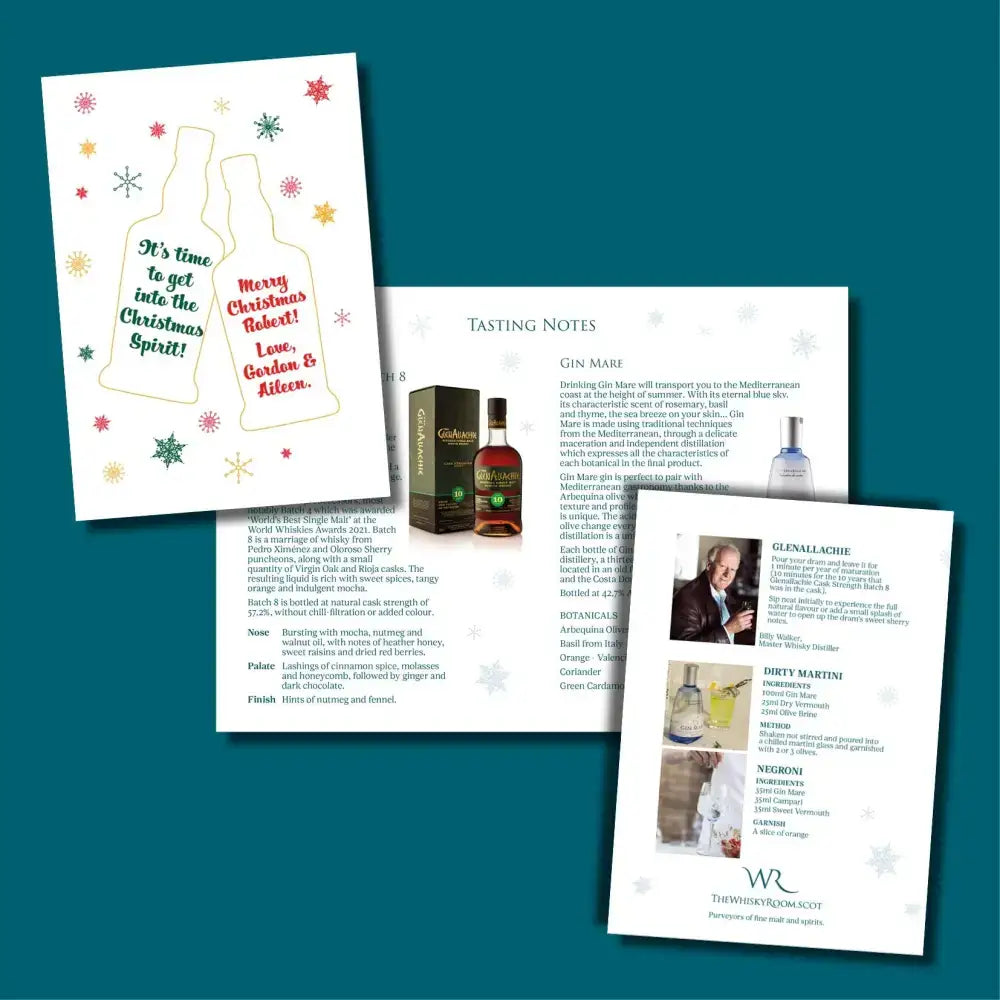 Hamper Gift Wrap with Personalised Tasting Booklet - Wrapping
