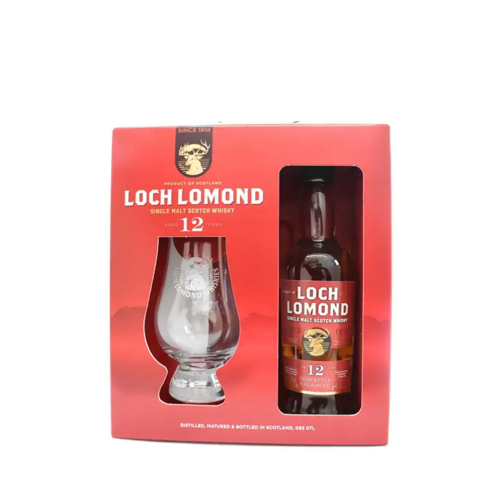 Loch Lomond 12 Whisky 20cl gift set with Glencairn glass single malt whisky - Gift Pack