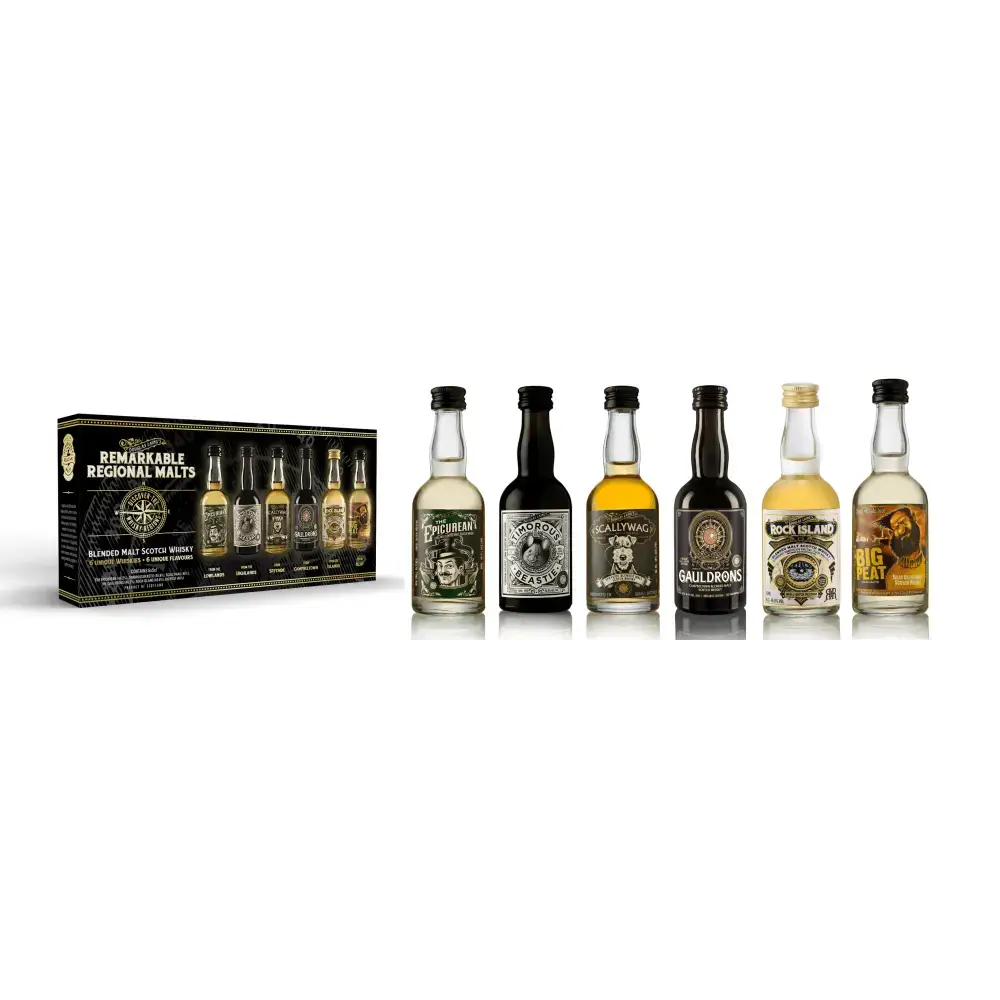Remarkable Regional Malts Miniature pack (Douglas Laing) Whisky Blended Malt gift