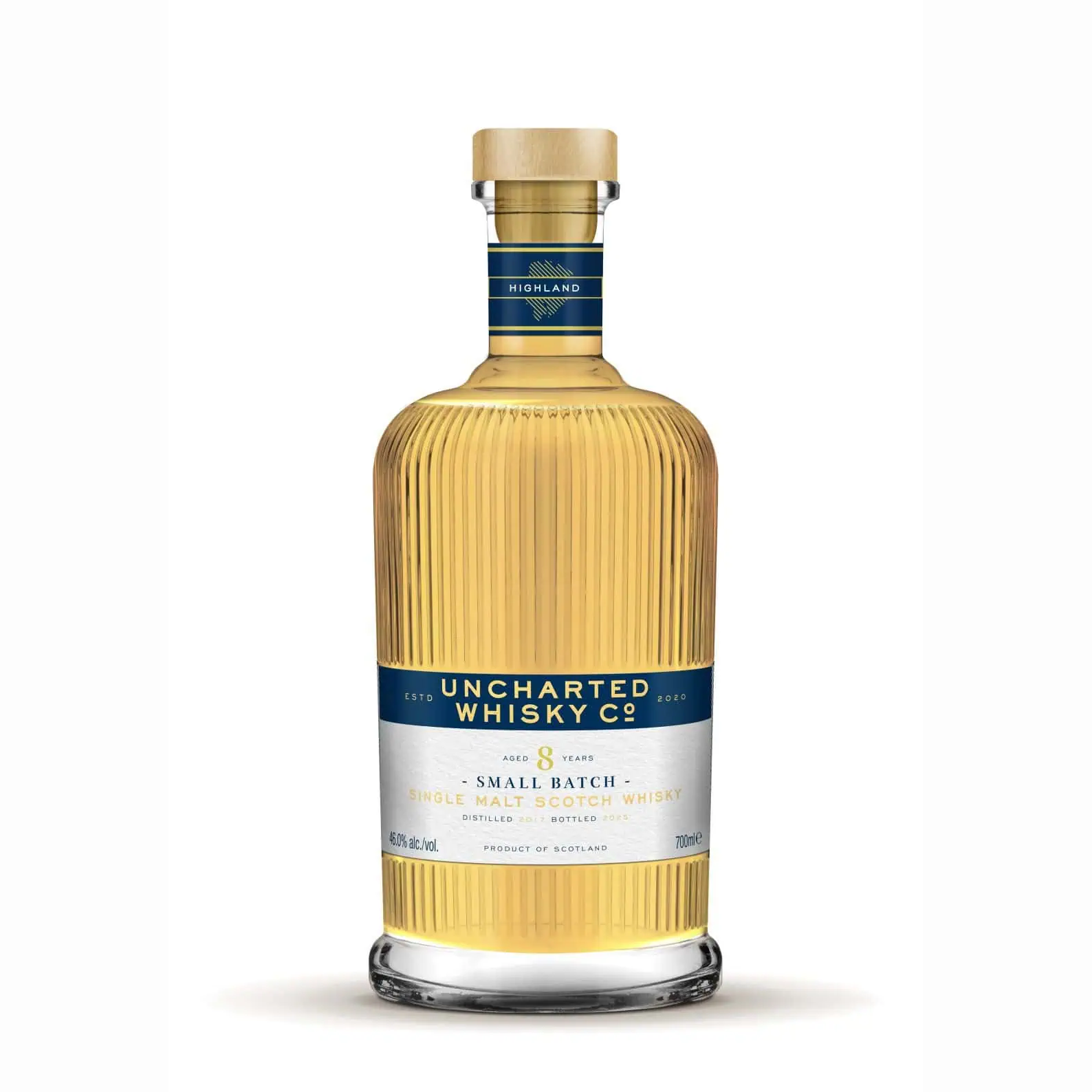 Unchartered Whisky Co., Aultmore 8 - Single Malt Scotch Whisky, 70cl