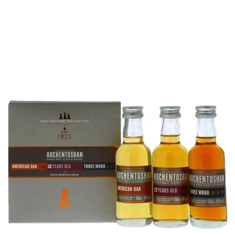 Auchentoshan 3x5cl Gift Set Single Malt Whisky - pack