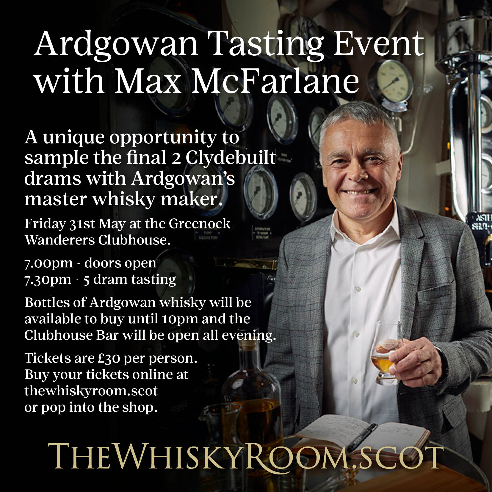 2024 - Tasting Event, 31st May 2024 with Ardgowan Distillery