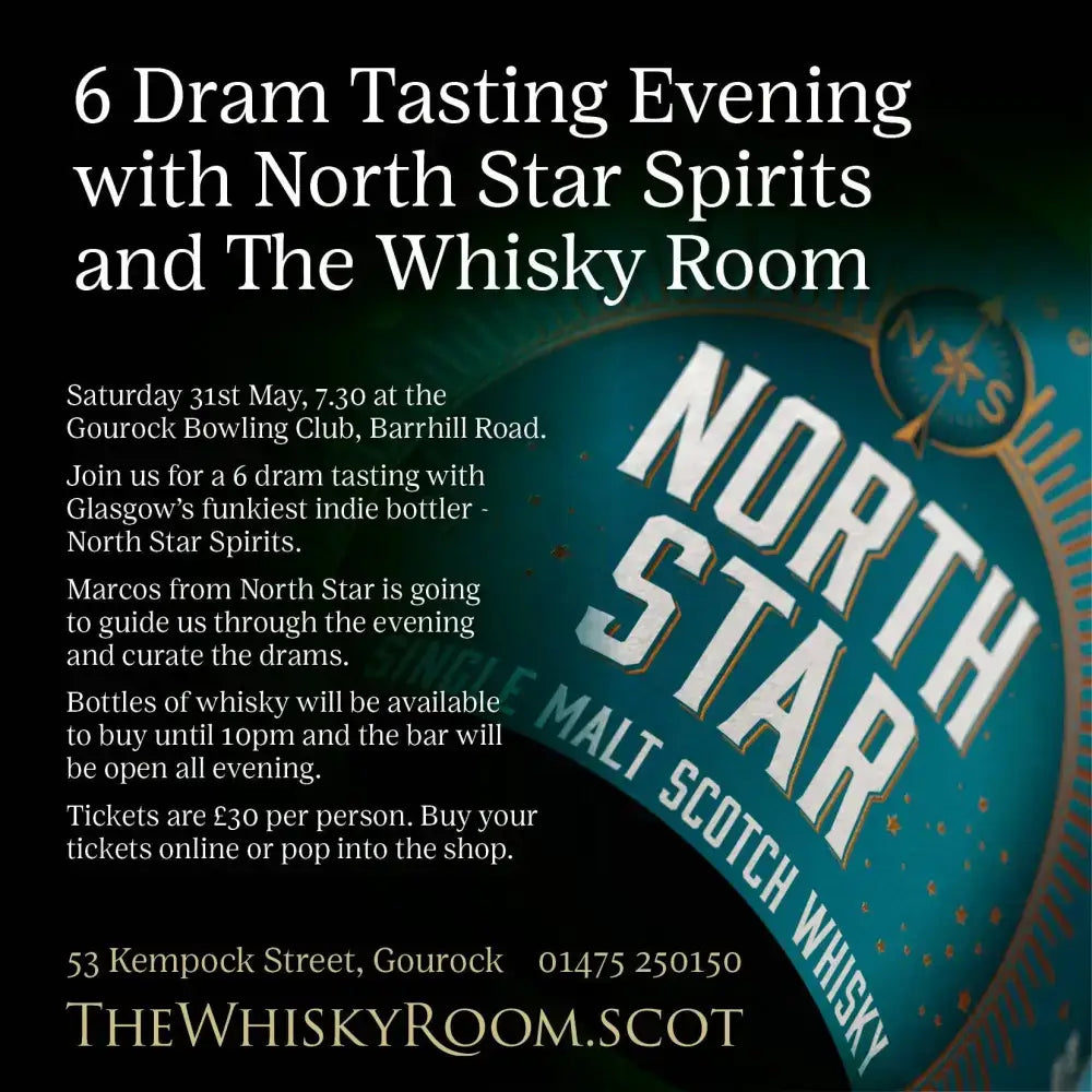 2025 - Whisky Tasting Event Saturday 31st May with North Star Spirits - Tickets