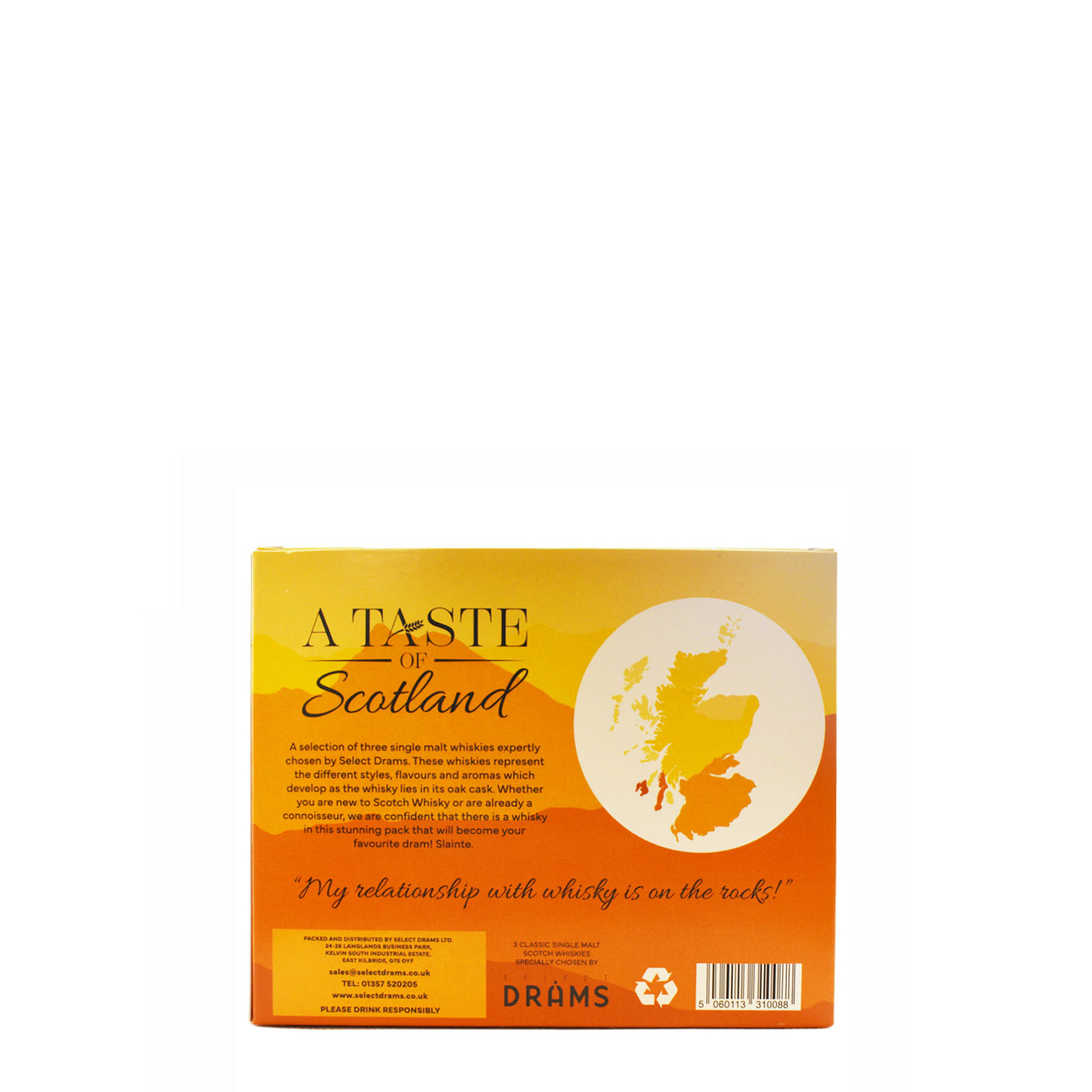 A Taste of Scotland Gift Pack - 3x5cl Single Malt Whisky