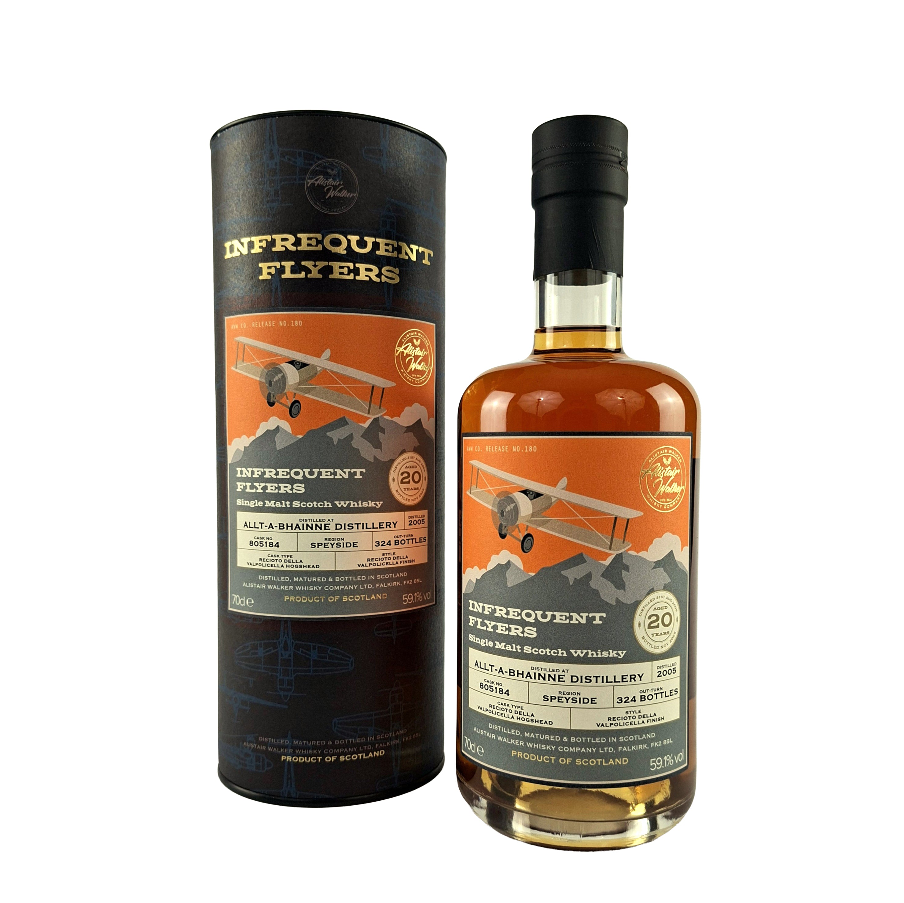 Allt-A-Bhainne 20 years, Alistair Walker Release #190 - Single Malt Whisky, 70cl - Infrequent Flyers