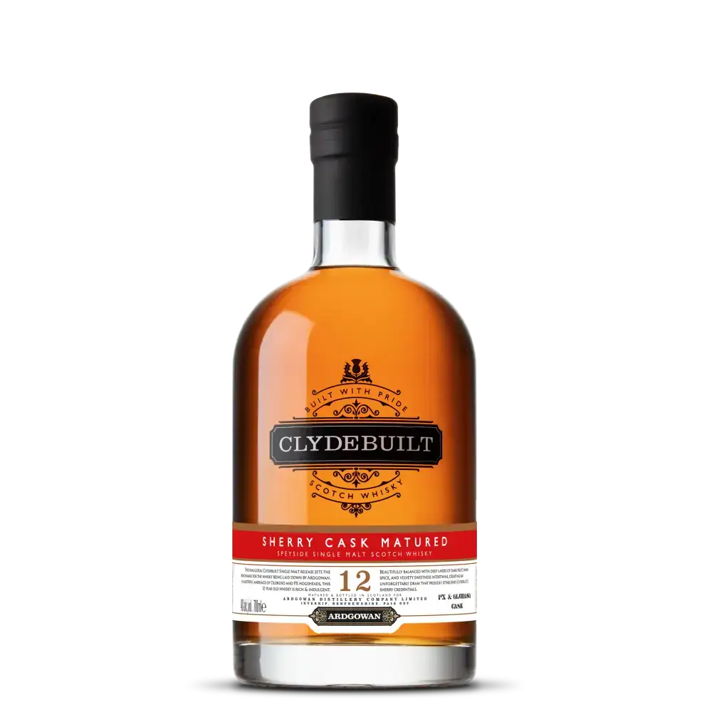 Ardgowan Clydebuilt 12 Year Old Sherry Single Malt Whisky Blended 70cl