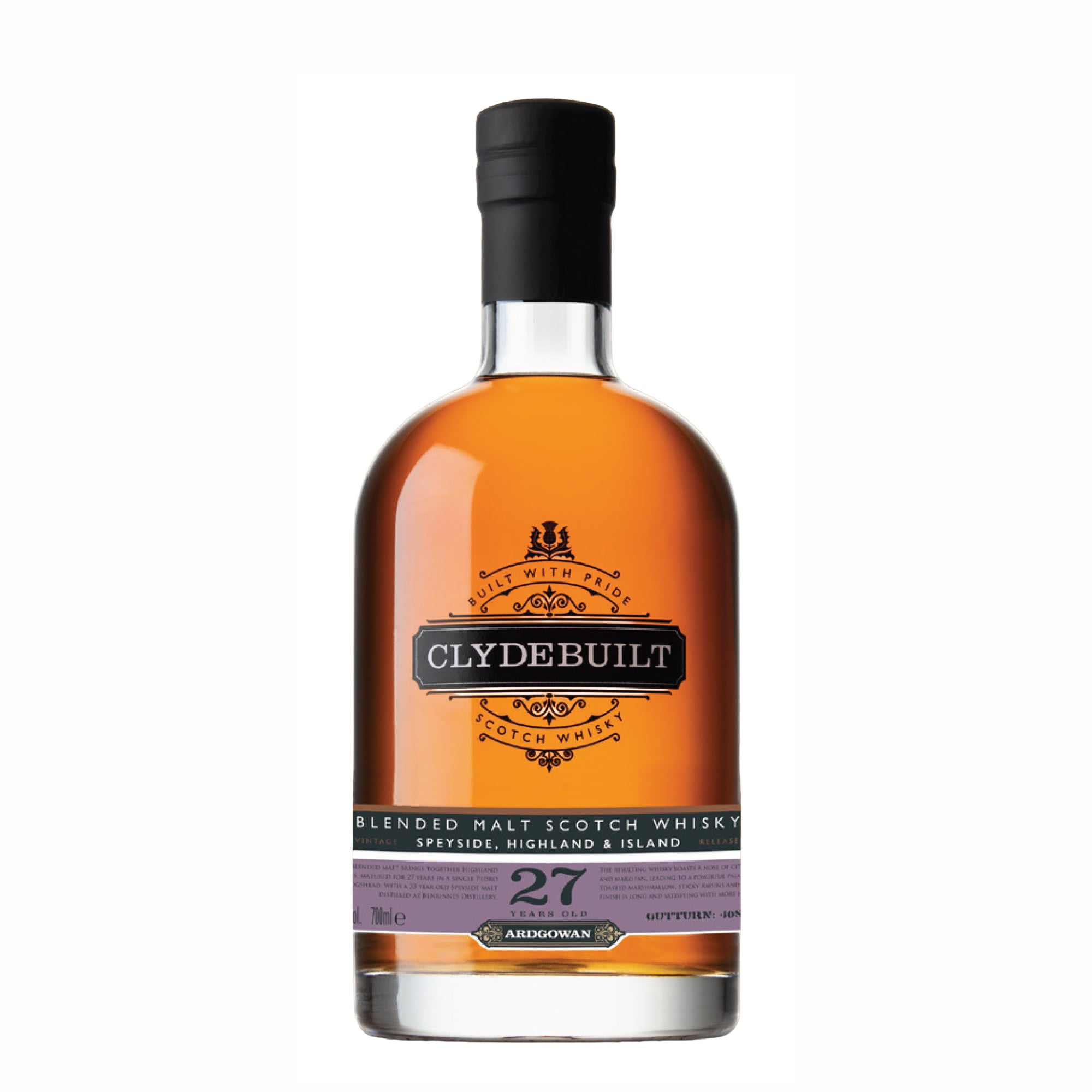 Ardgowan, Clydebuilt 27 Year old, Blended Malt Whisky, 70cl