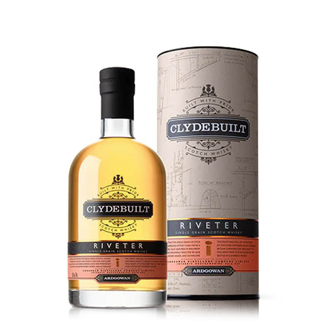 Ardgowan, Clydebuilt Riveter Whisky, Single Grain Whisky