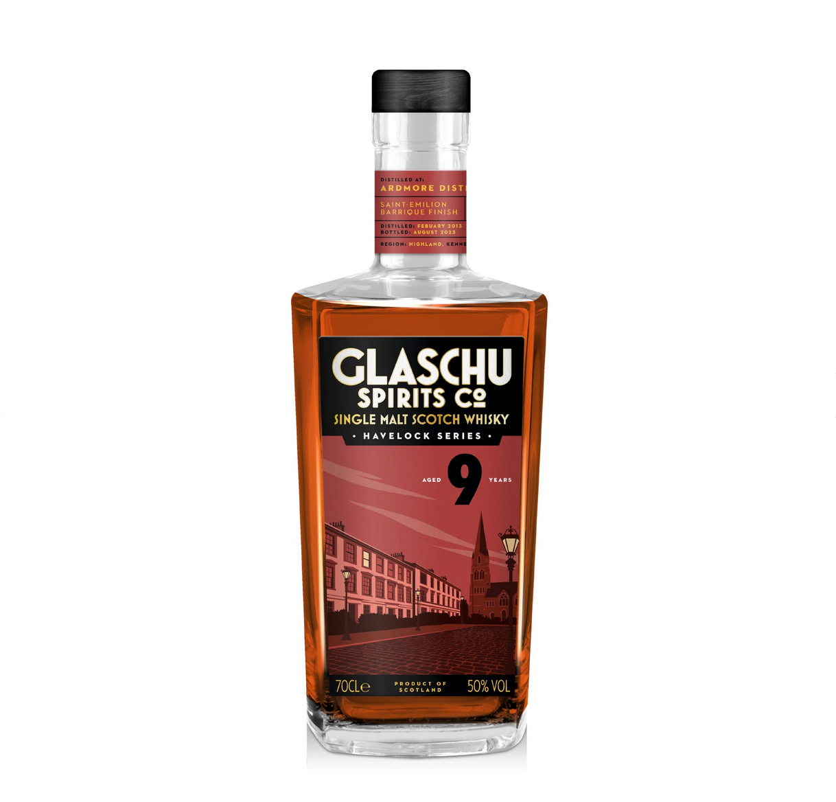 Ardmore 9 (Ardlair), Single Cask, whisky de barrica de vino tinto - Glaschu Spirits Co