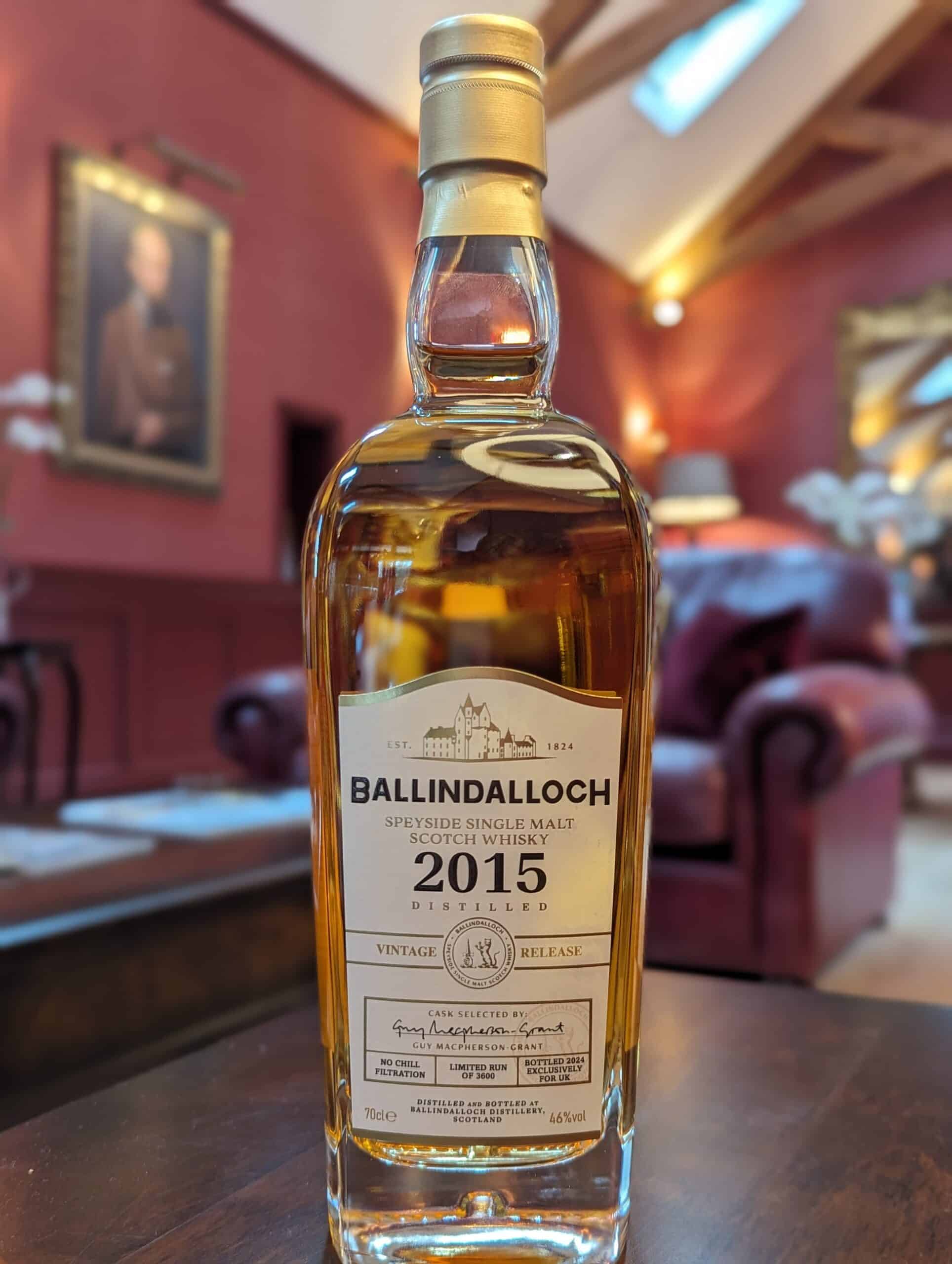 Ballindalloch, lanzamiento inaugural de la cosecha británica de 2015: whisky de pura malta