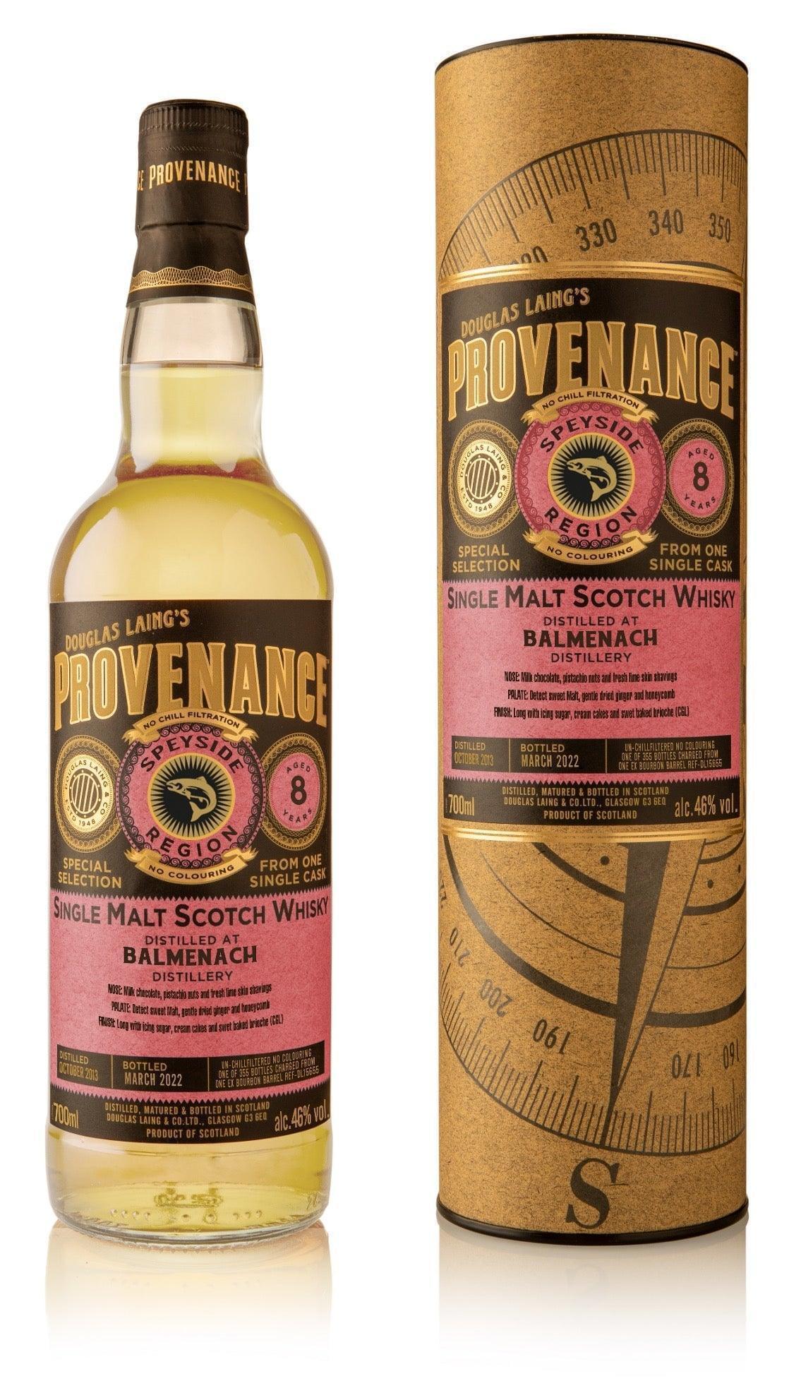 Balmenach 8, Provenance (Douglas Laing) Whisky