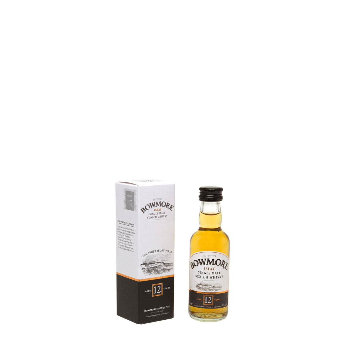 Whisky Bowmore 12 Single Malt, 5cl - miniatura