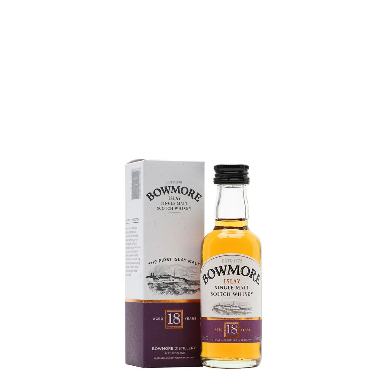 Bowmore 18 Single Malt Whisky, 5cl - Miniature