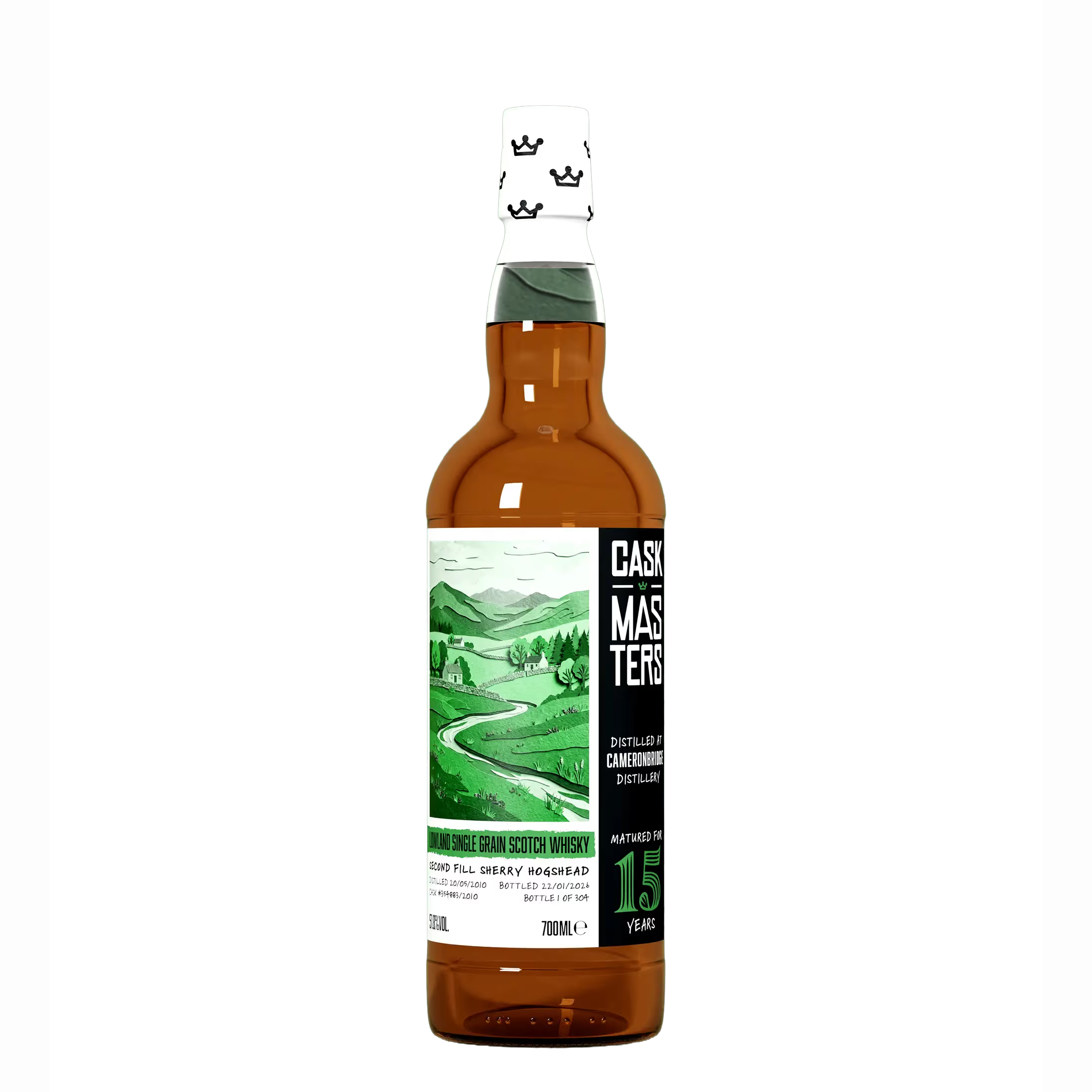 Brave New Spirits, Cask Master Golden Proof Cameronbridge 15, Single Malt Whisky, Single Cask, 70cl