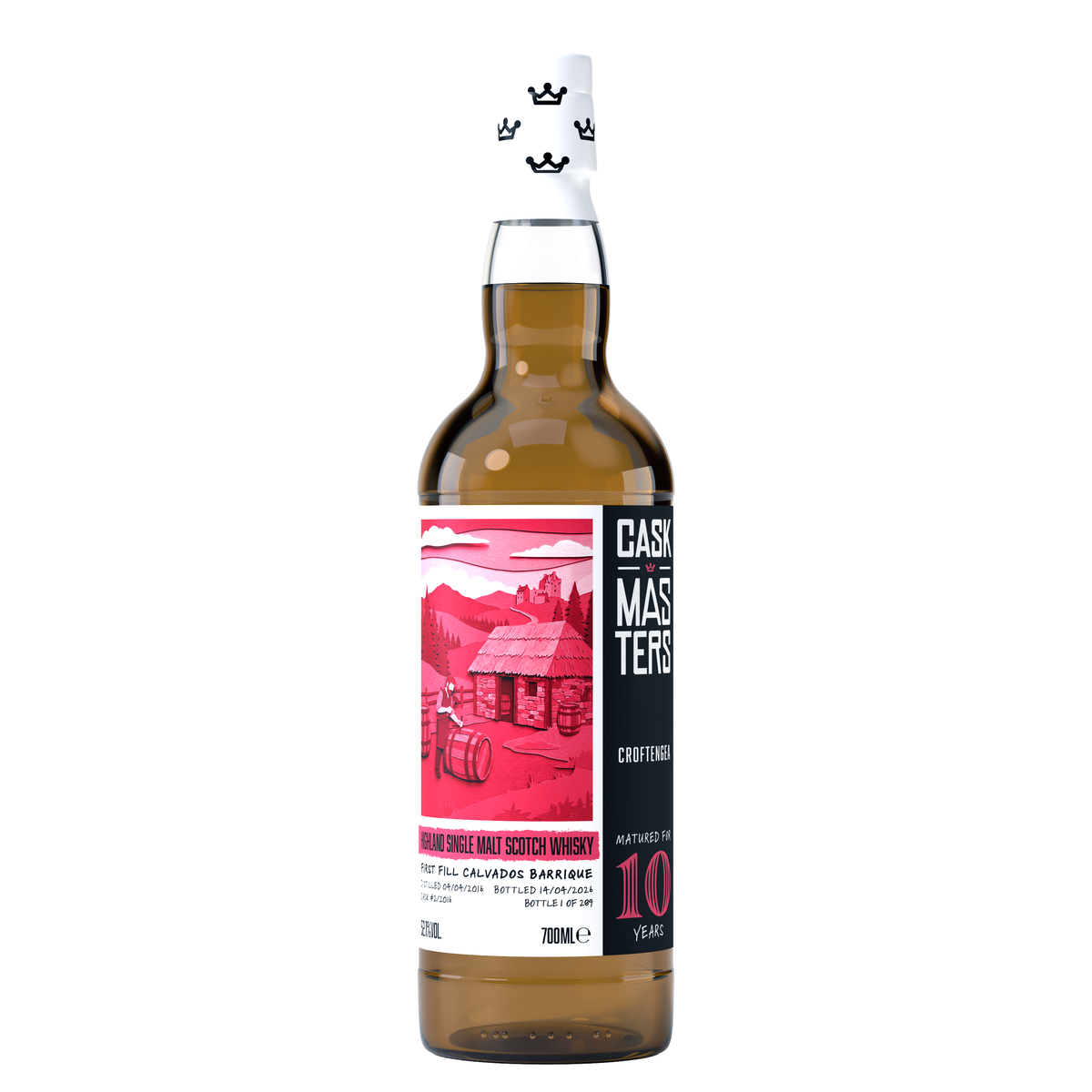 Brave New Spirits, Cask Master Golden Proof Croftengea (Loch Lomond) 10, Single Malt Whisky, Single Cask, 70cl