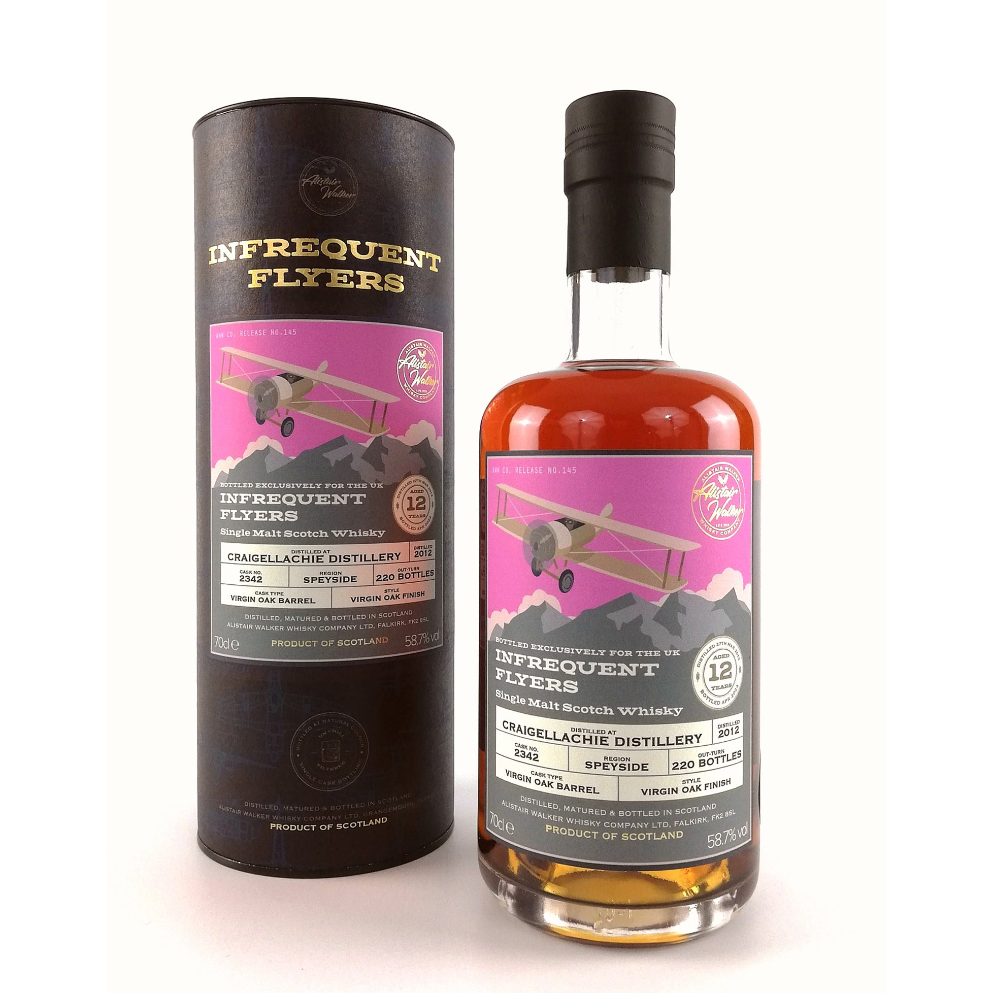 Craigellachie 12, Single Cask, Virgin Oak Single Malt Whisky - Infrequent Flyers