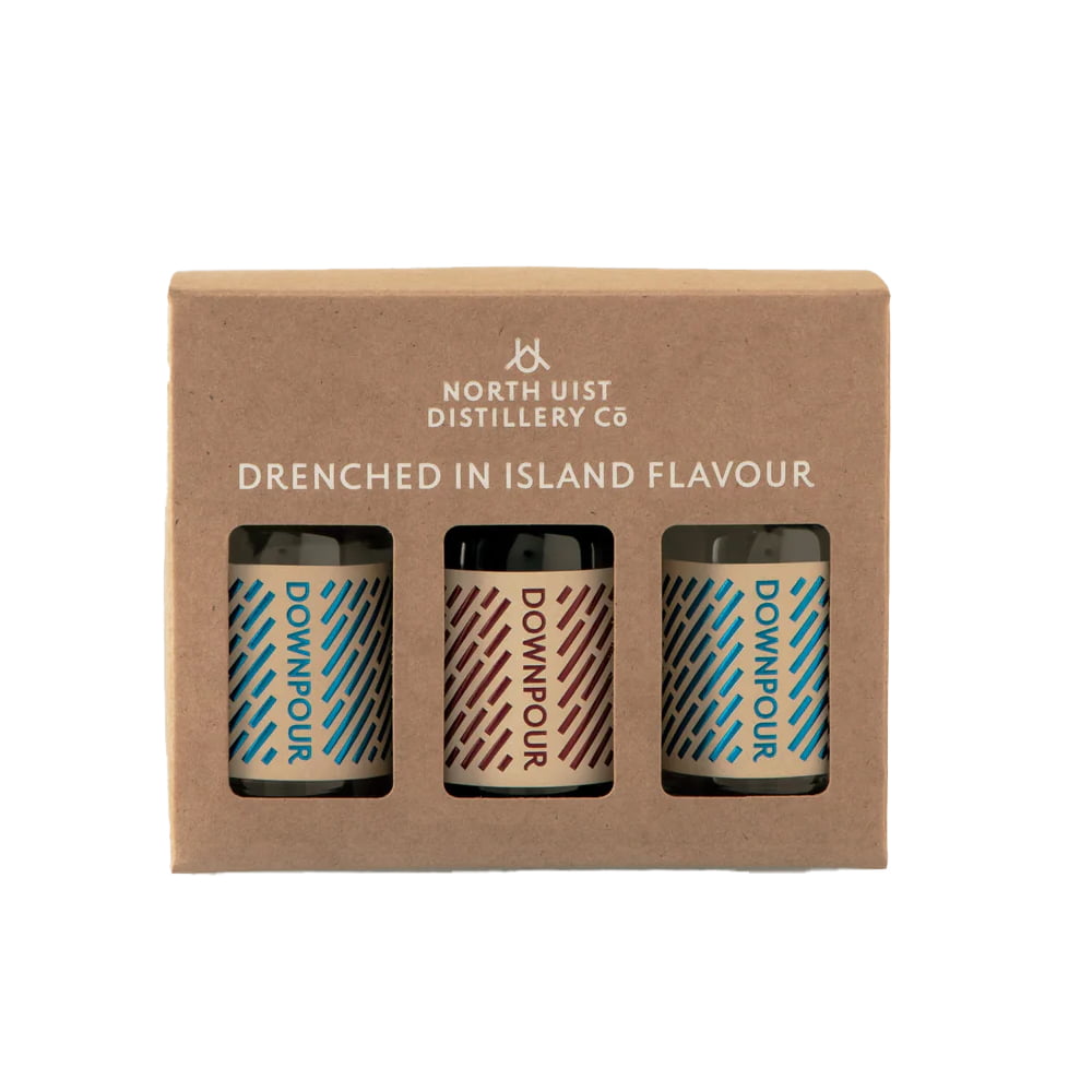Downpour Gin, Gift Pack - 3x5cl, North Uist Distillery