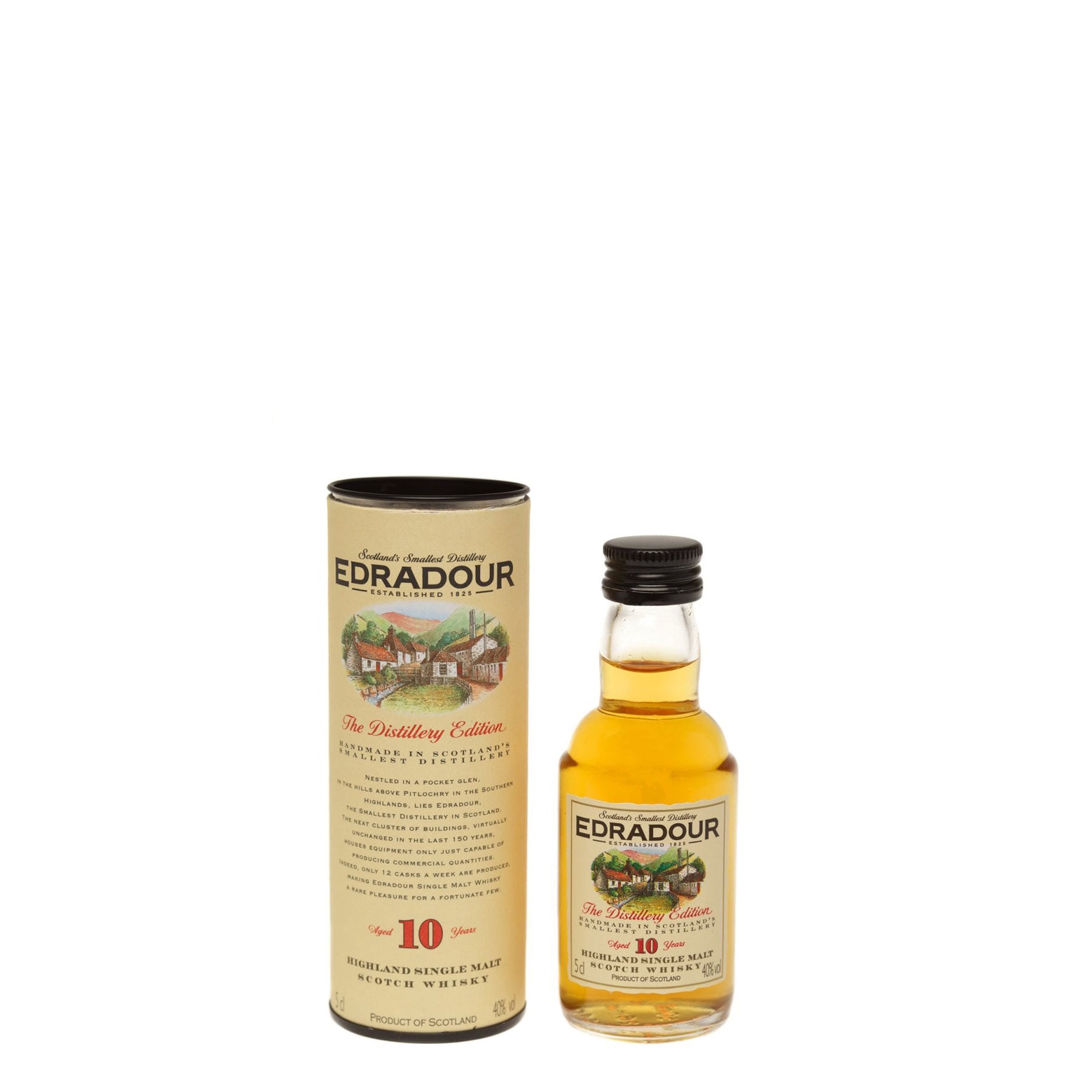 Edradour 10, Single Malt Whisky, 5cl - Miniature