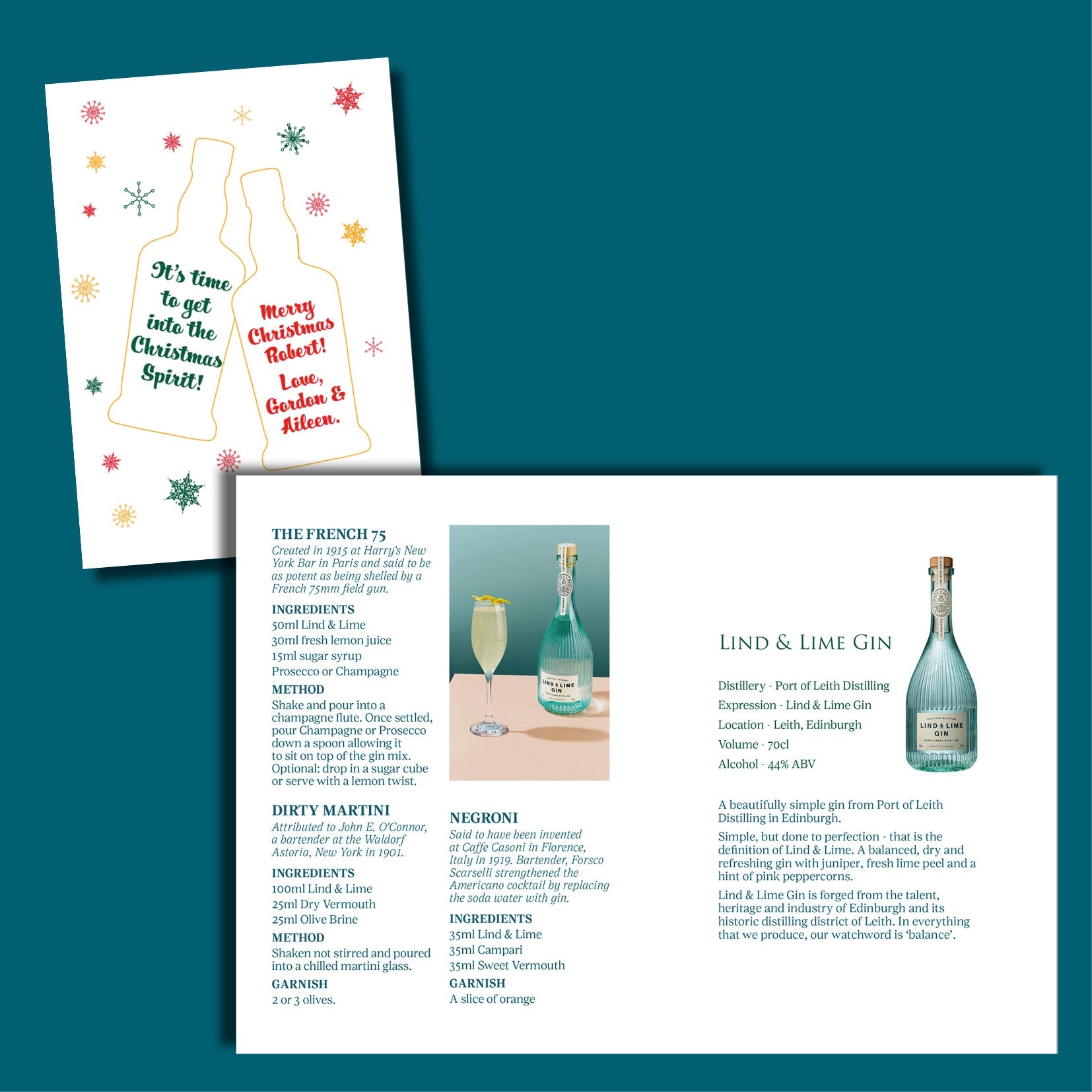 Gift Wrapping with Personalised Tasting Booklet