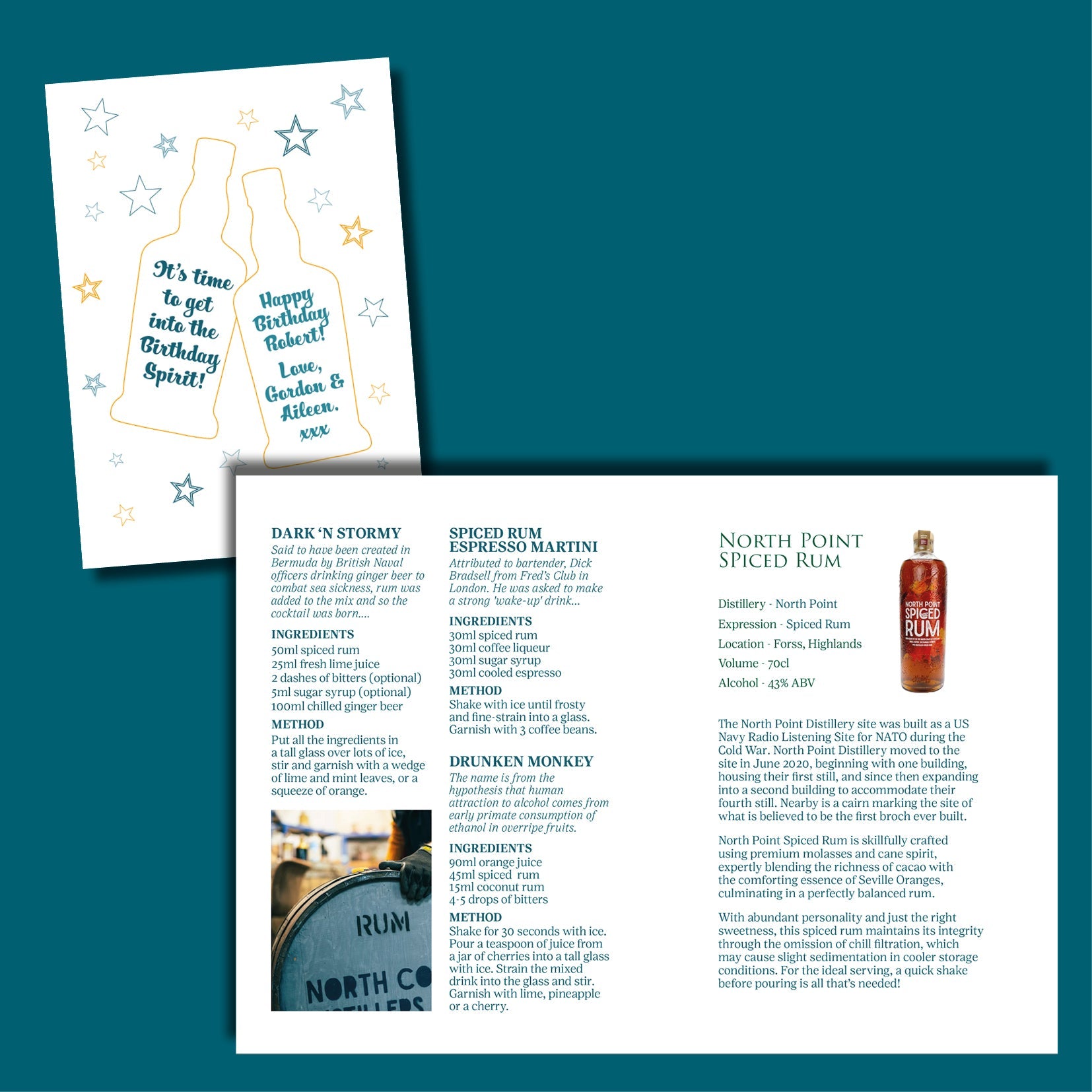 Gift Wrapping with Personalised Tasting Booklet