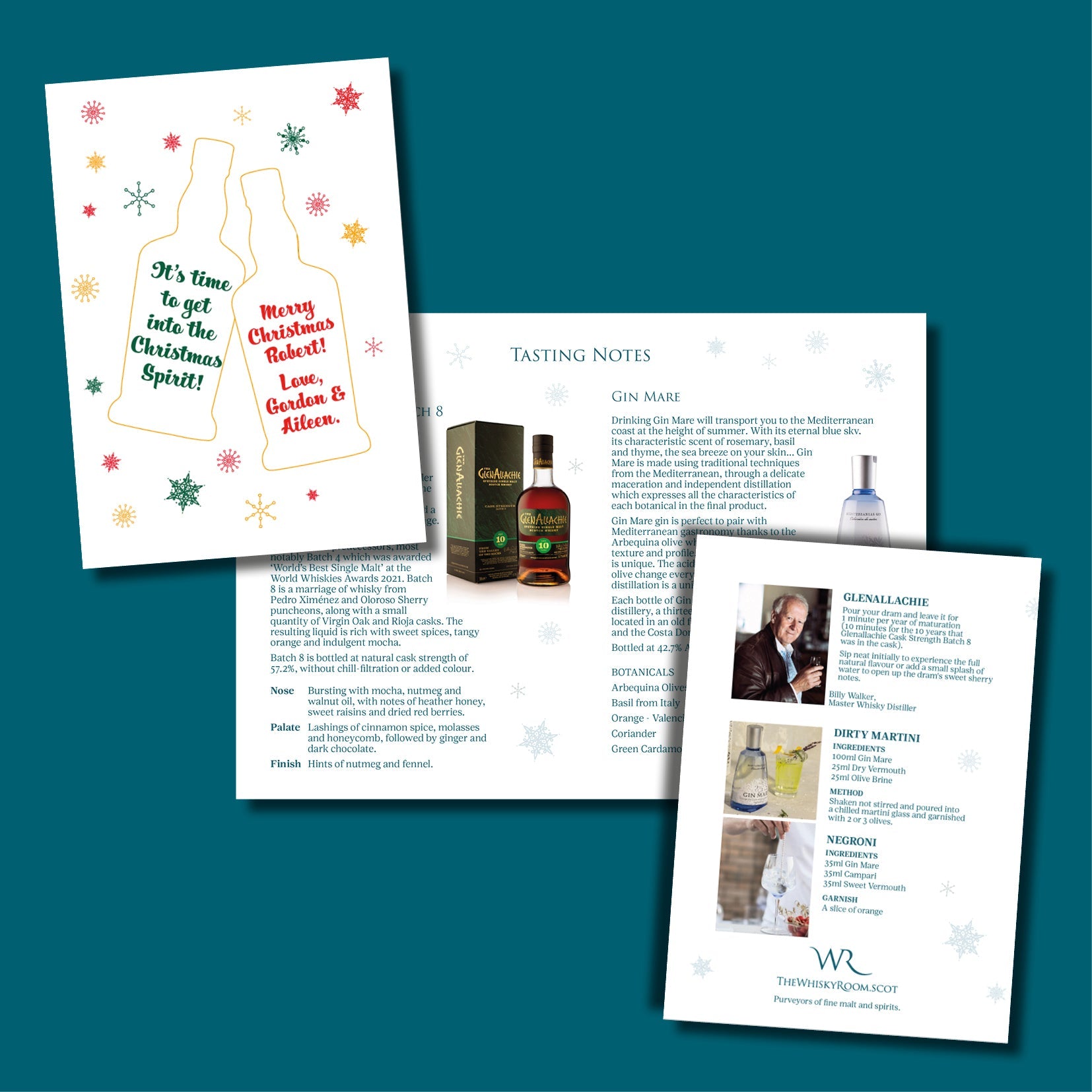 Gift Wrapping with Personalised Tasting Booklet