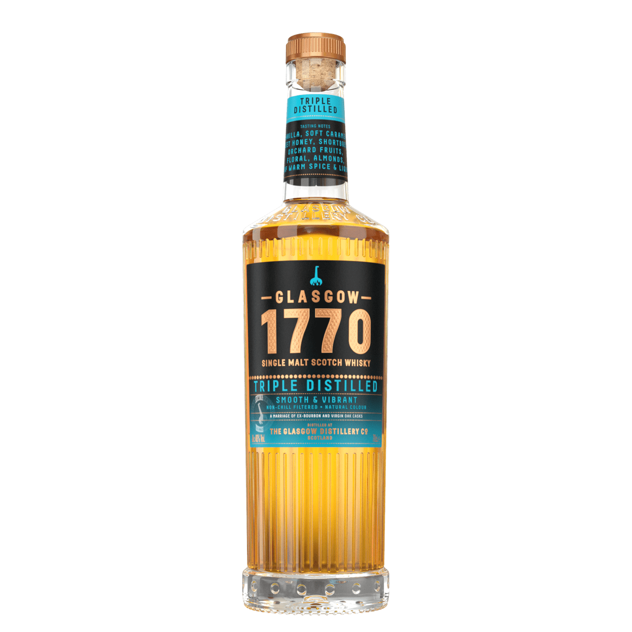 Glasgow 1770 Triple Distilled - Single Malt Whisky, 70cl