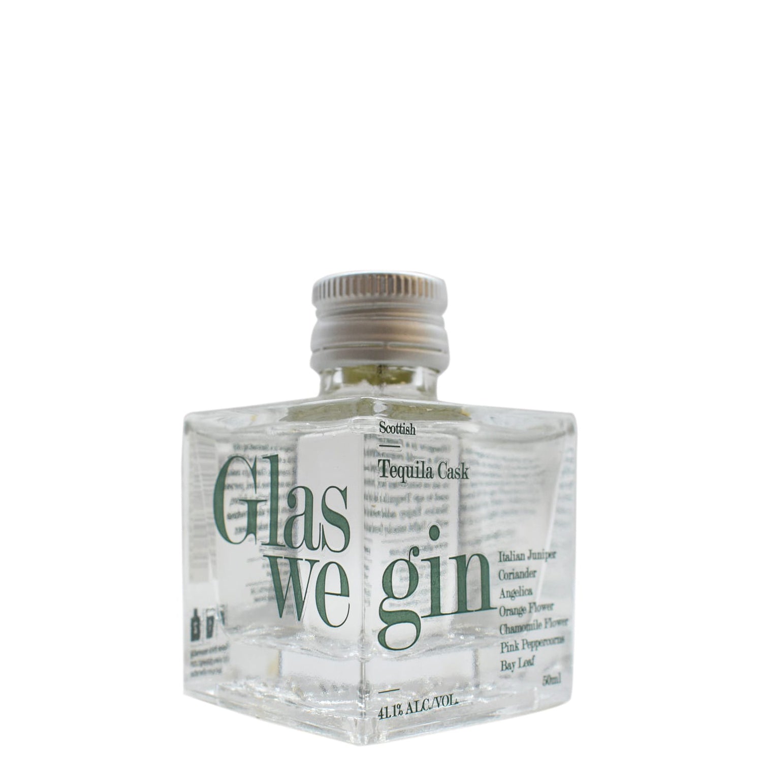 Glaswegin Gin, Tequila, 5cl Miniature