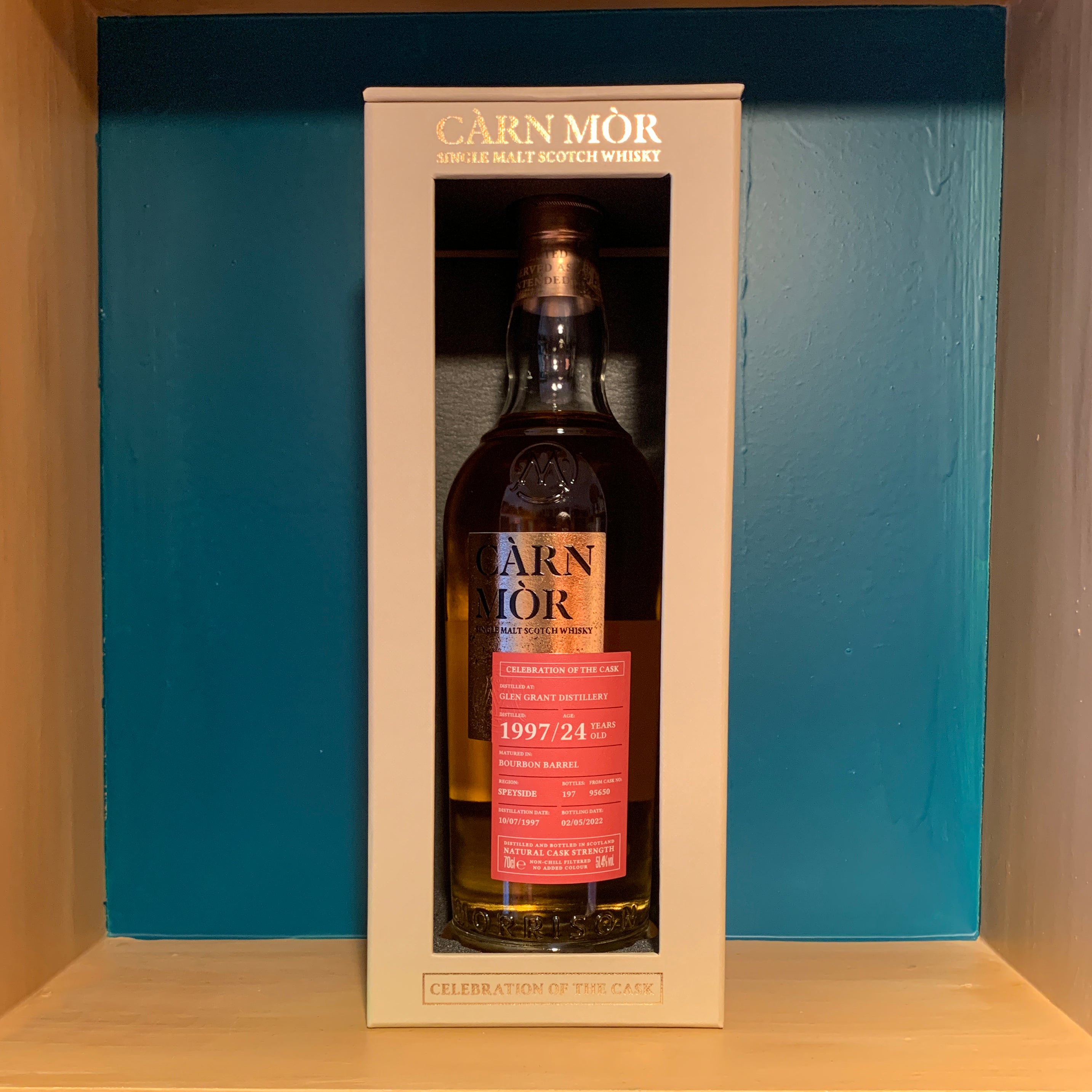 Glen Grant 1997, 24 años, Càrn Mòr Celebración del whisky de malta simple Cask