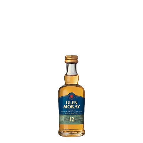 Glen Moray 12 Single Malt Whisky, 5cl - miniature