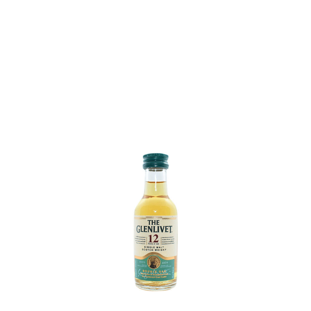 Whisky Glenlivet 12 Single Malt, 5cl - miniatura