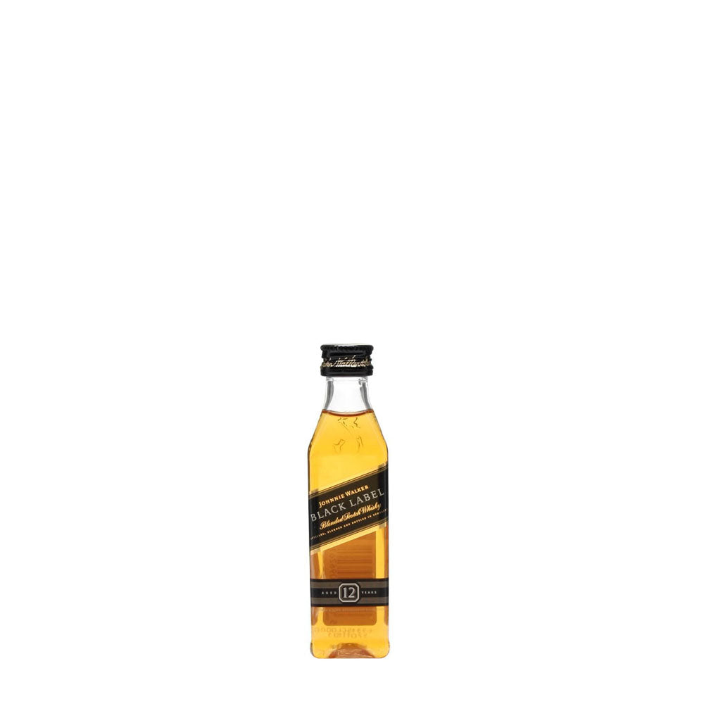 Johnnie Walker Black Label 12 blended Whisky, 5cl - Miniature