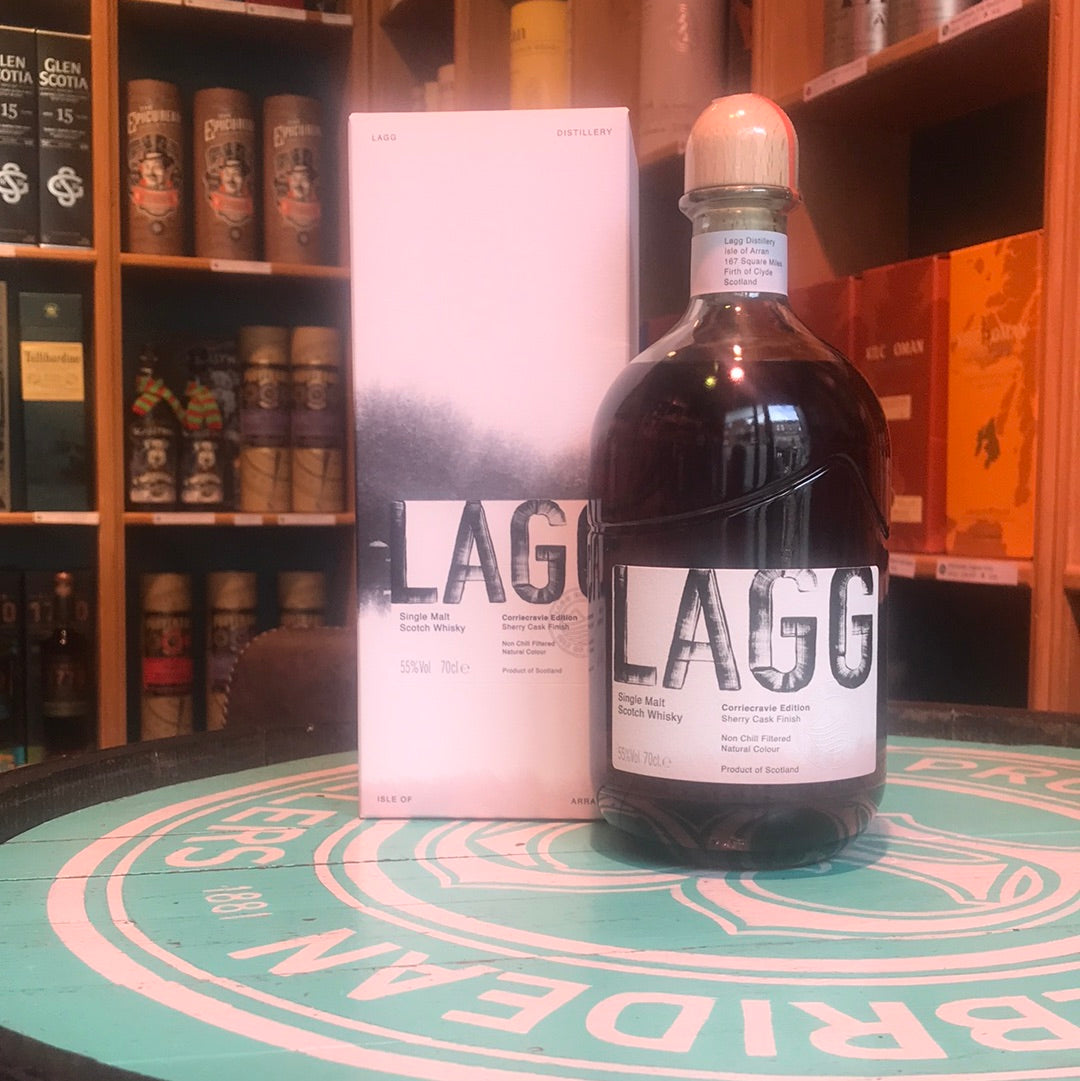 Lagg, edición Corriecravie, whisky de pura malta