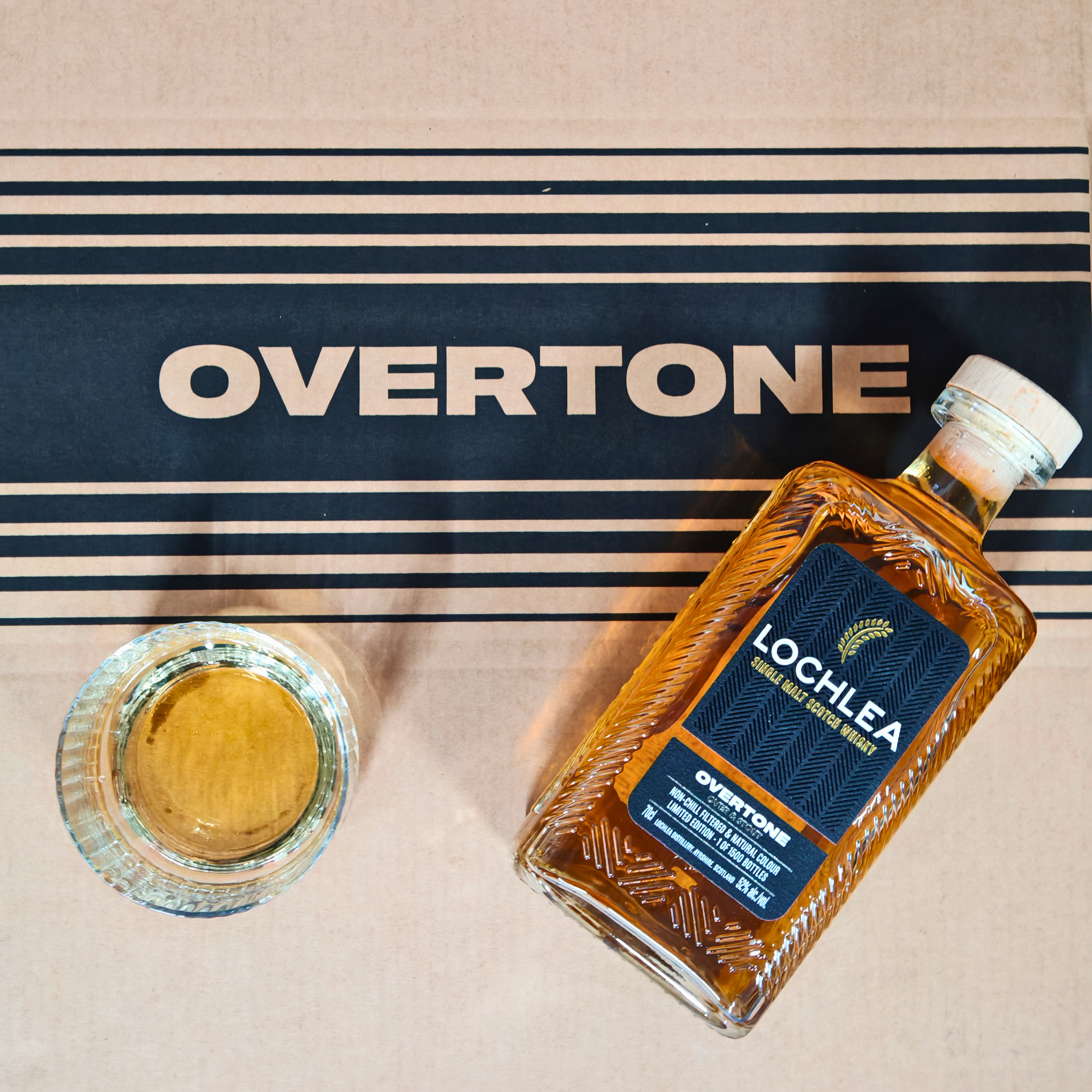 Lochlea Over and Stout, Stout Cask Finish - Single Malt Whisky, 70cl