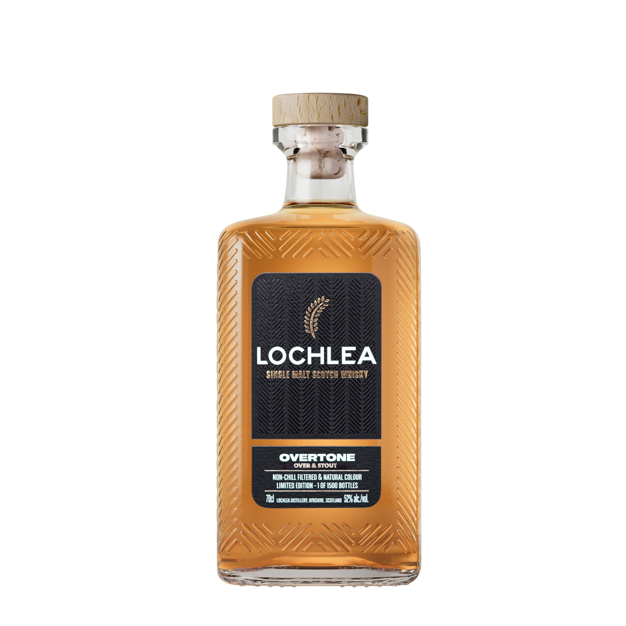 Lochlea Over and Stout, Stout Cask Finish - Single Malt Whisky, 70cl