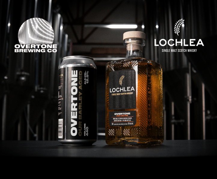 Lochlea Overtone, acabado en barrica de cerveza negra: whisky de pura malta 