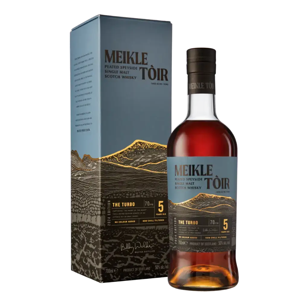 Meikle Tòir The Turbo Peated Single Malt Whisky 70cl