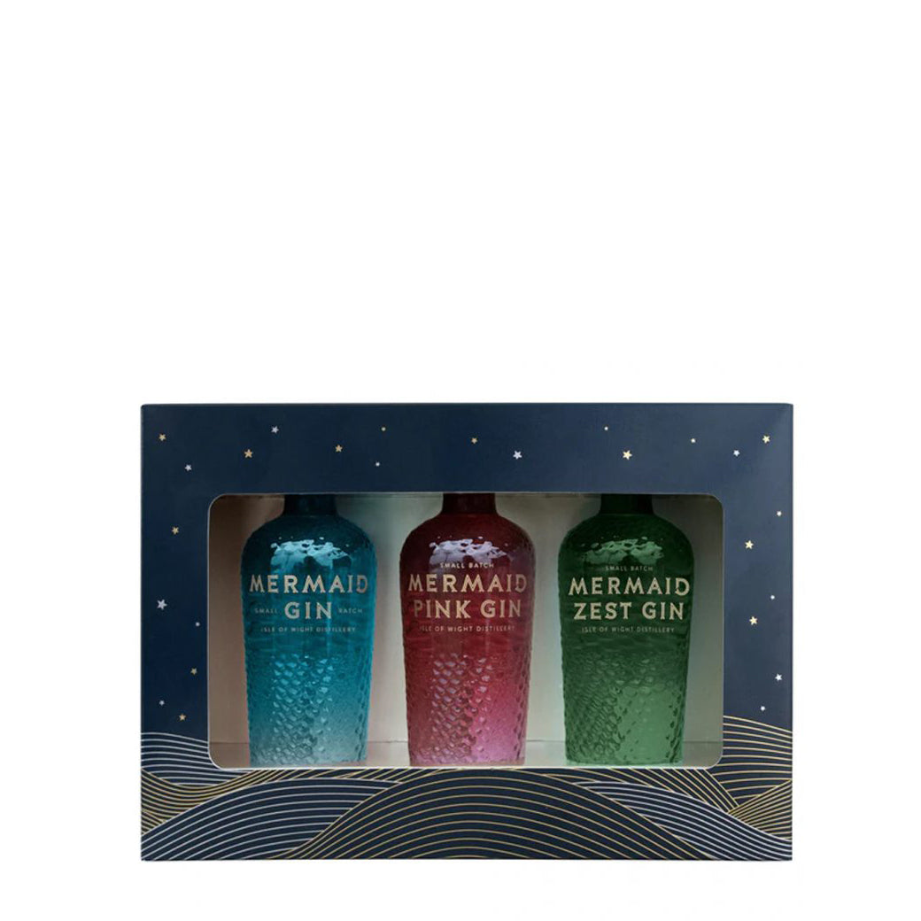 Paquete de regalo de ginebra Mermaid - 3x5cl