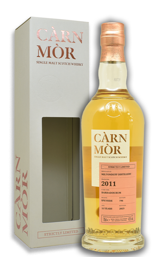 Miltonduff, 2011, Barbados Rum Cask, Càrn Mòr - Morrison Whisky