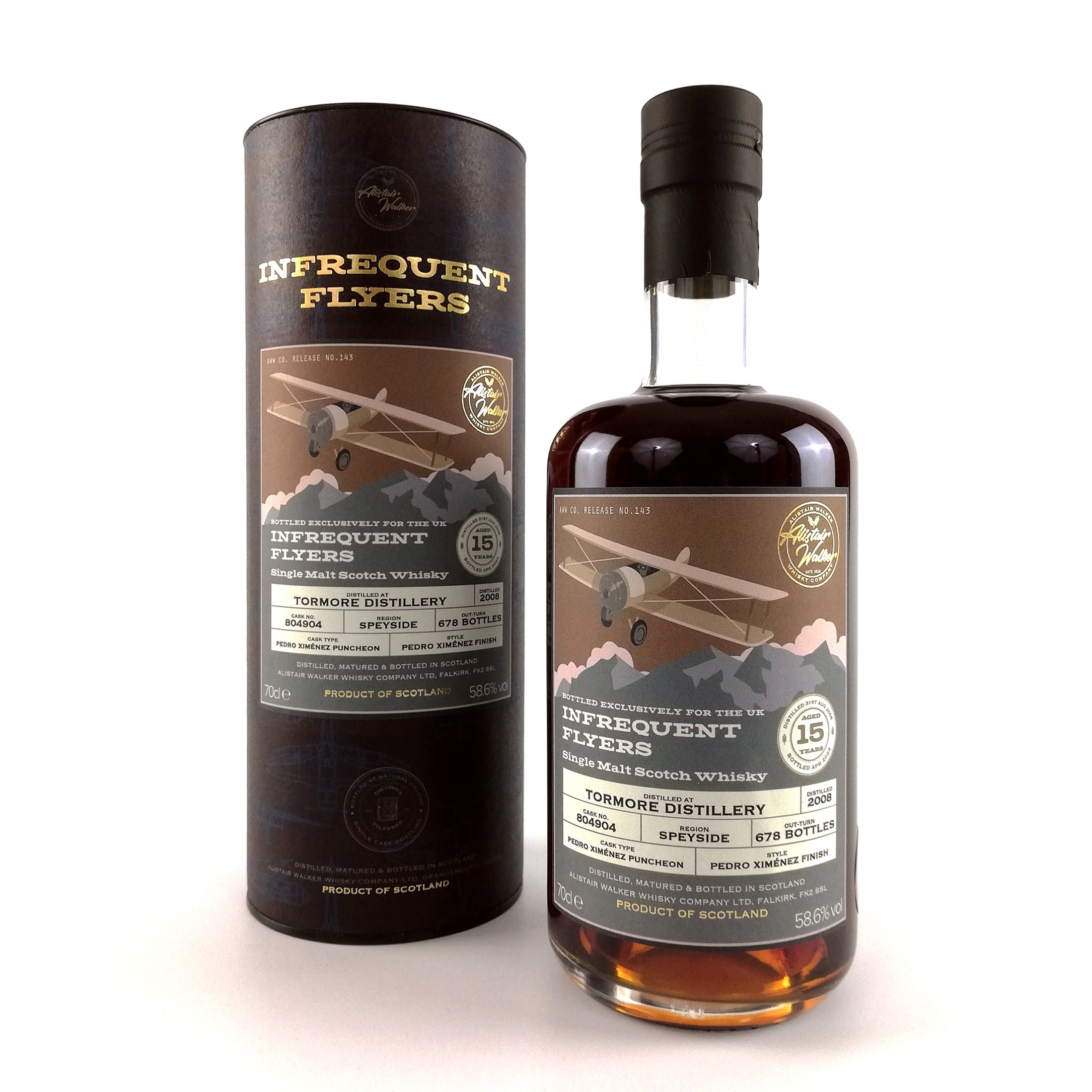 Tormore 15, Single Cask, Pedro Ximénez Single Malt Whisky - Infrequent Flyers