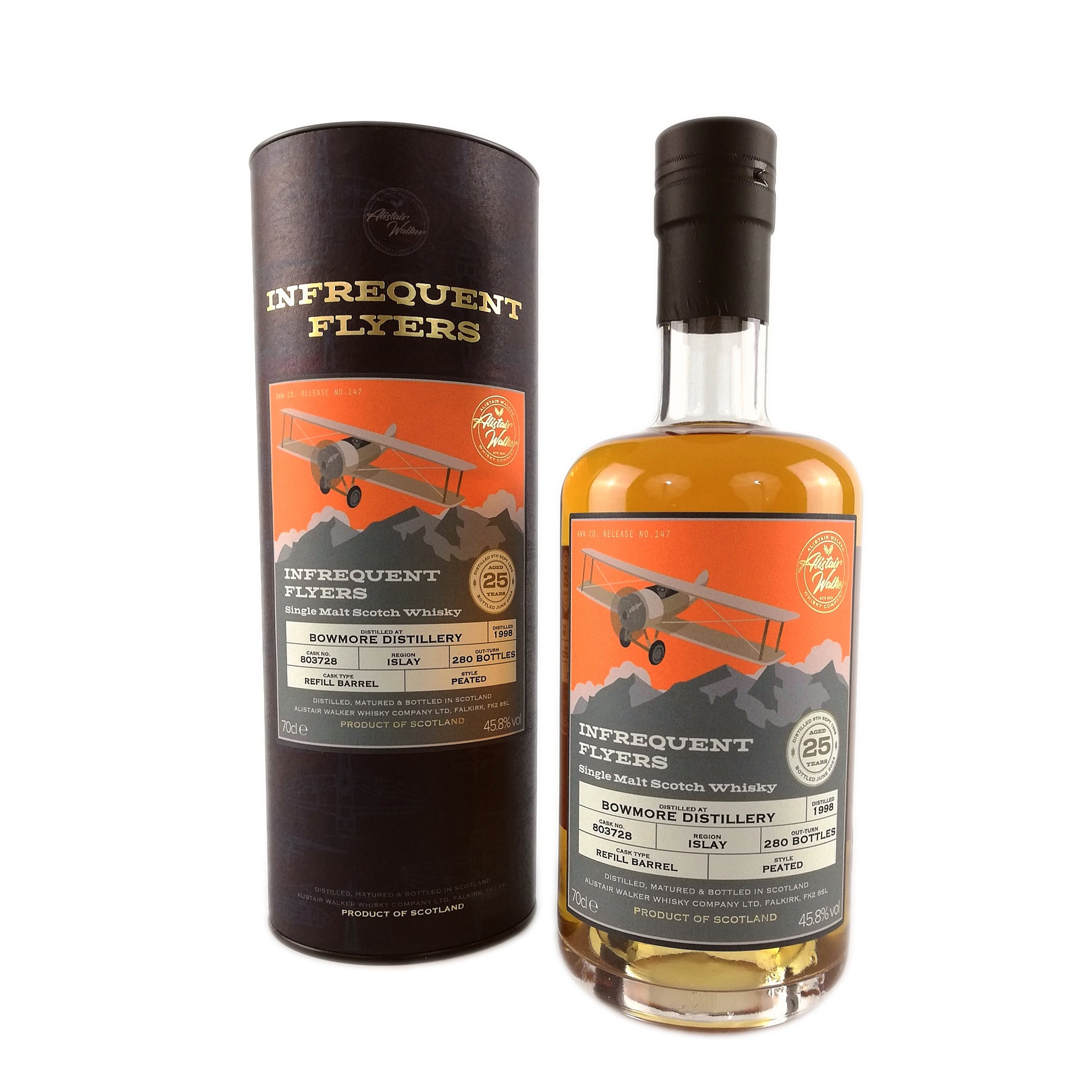 Bowmore 25, Single Cask, Single Malt Whisky - Infrequent Flyers