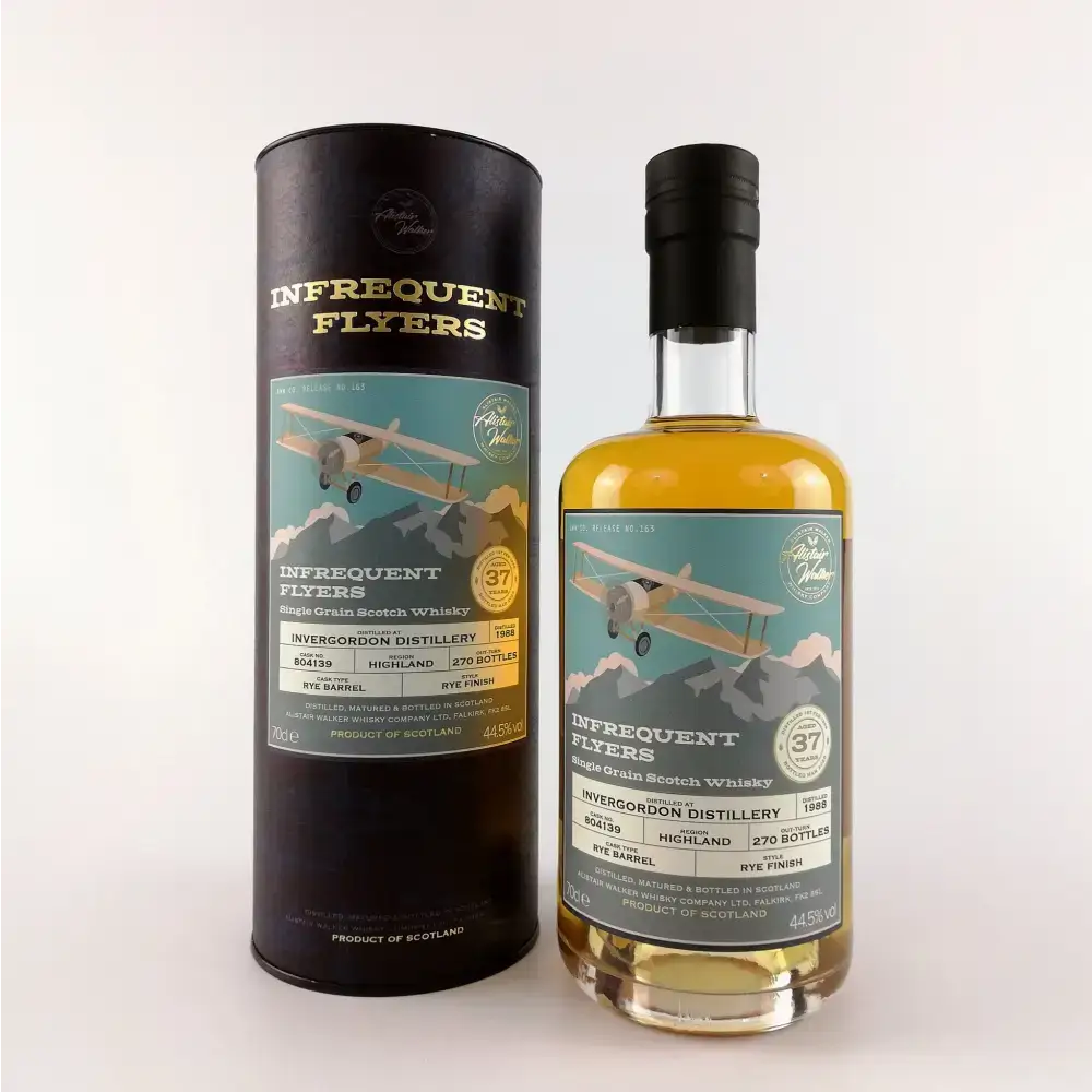 Invergordon 1988 37 year #Cask 804139 Single Grain Whisky Infrequent Flyers 70cl